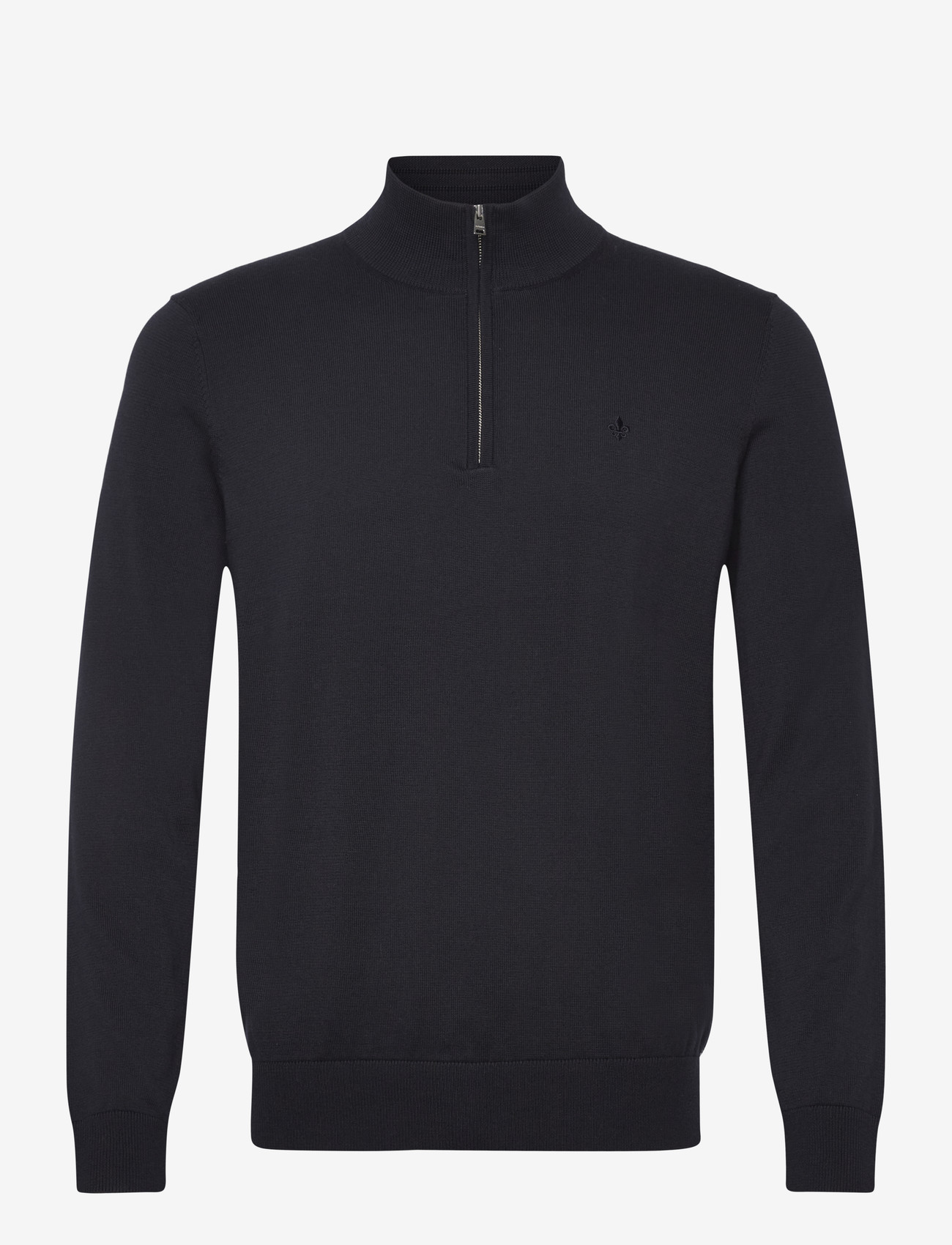 Morris - Riley Half Zip - halfzip strik - old blue - 1