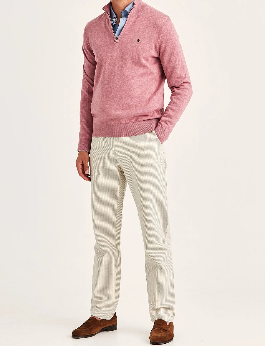 Morris - Riley Half Zip - half zip-tröjor - pink - 3