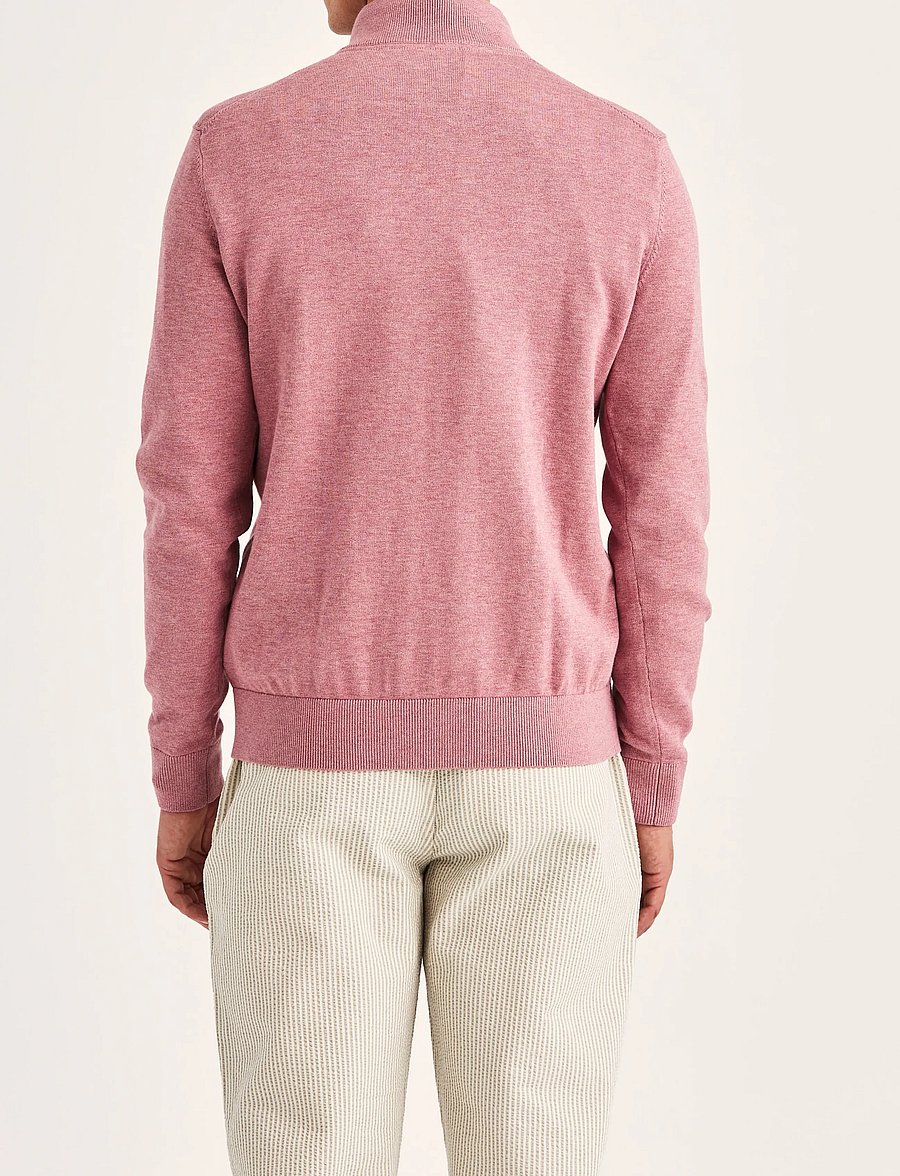 Morris - Riley Half Zip - half zip-tröjor - pink - 4