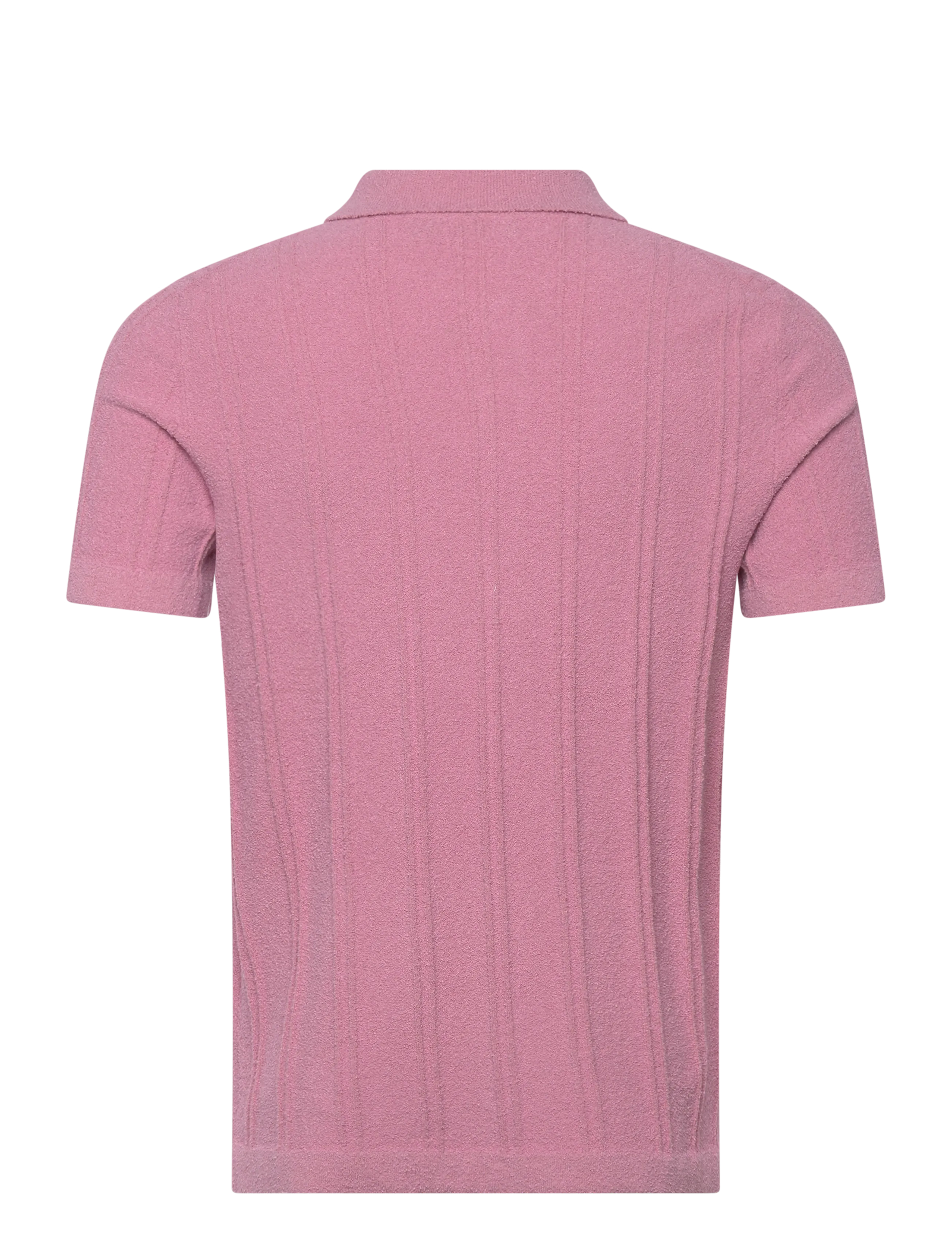 Morris - Clayton Knitted SS Shirt - polostrik - pink - 2