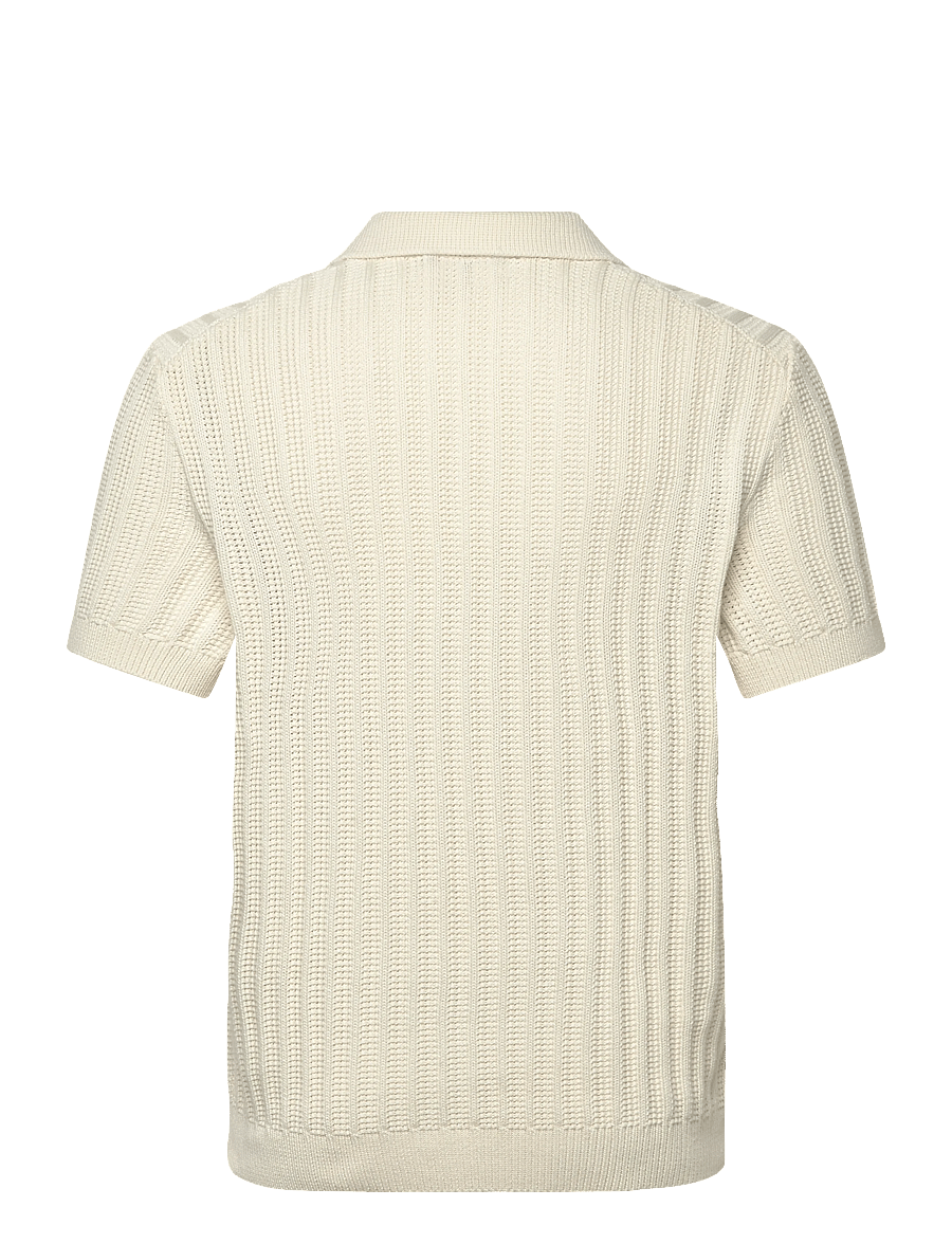 Morris - Baldwin Resort Polo - gestrickte polohemden - off white - 1