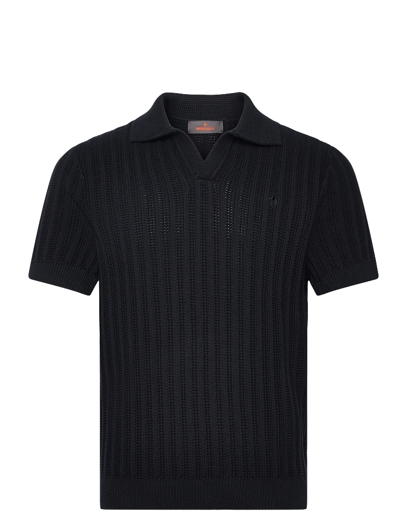 Morris - Baldwin Resort Polo - stickade pikéer - old blue - 0