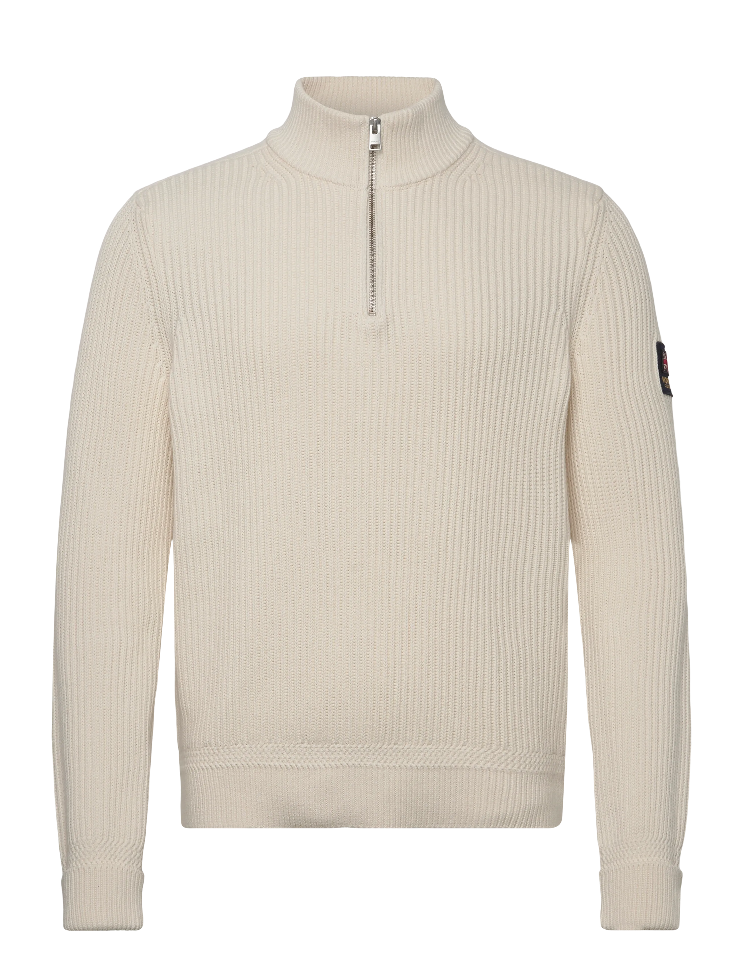Morris Brenton Half Zip - Morris Stockholm - OFF WHITE / silver