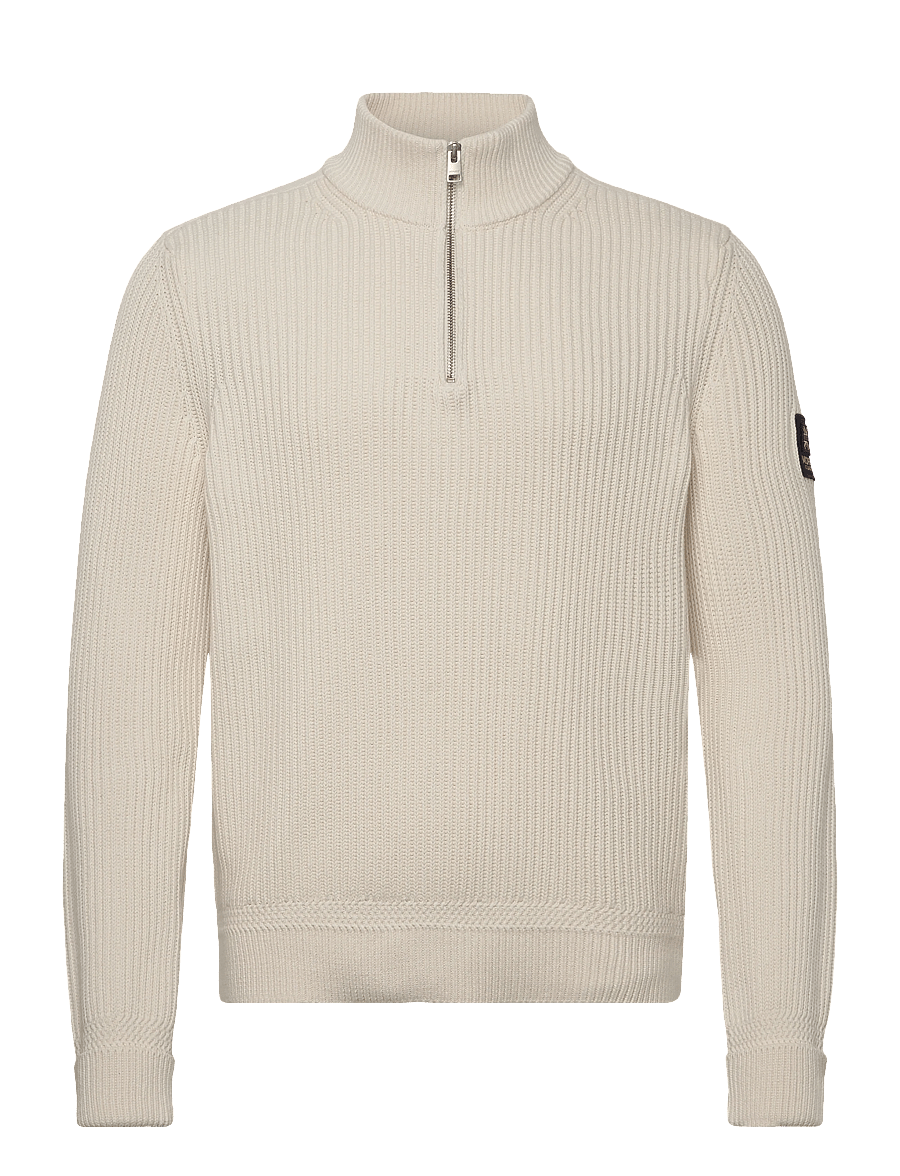 Morris - Brenton Half Zip - pullover mit halbem reißverschluss - off white - 1
