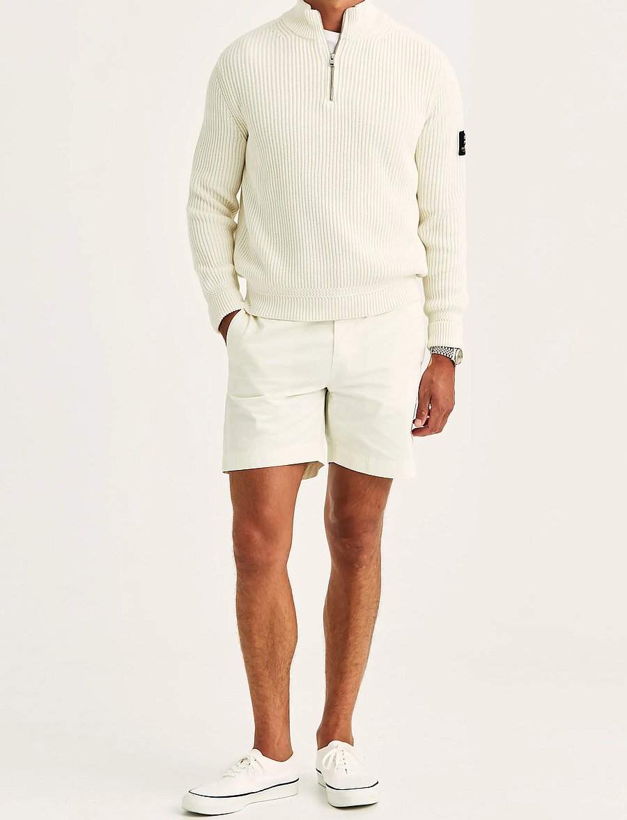 Morris - Brenton Half Zip - pullover mit halbem reißverschluss - off white - 4