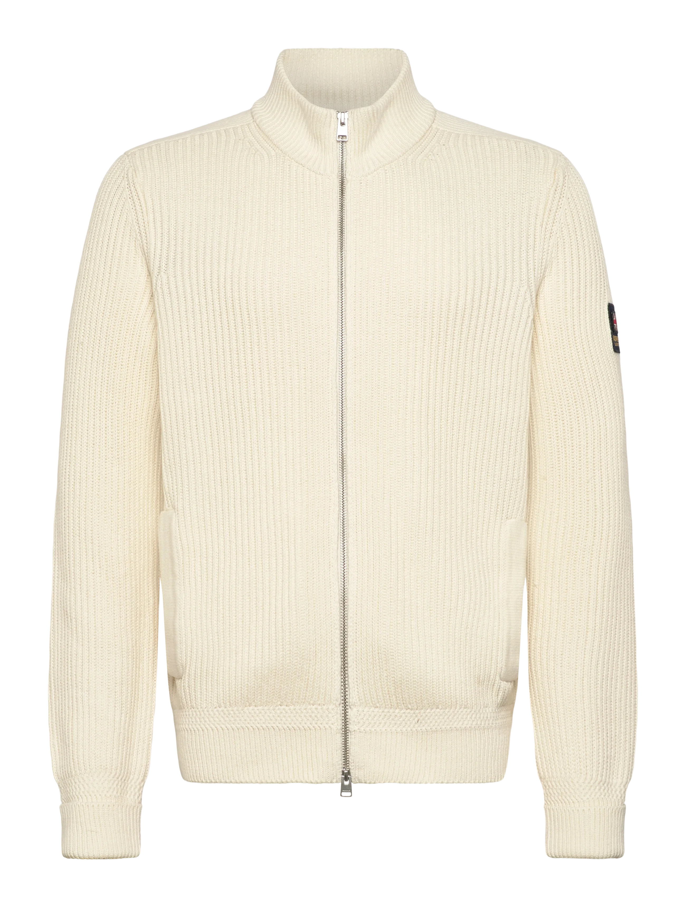 Morris Brenton Zip Cardigan - Cardigans - OFF WHITE / cream