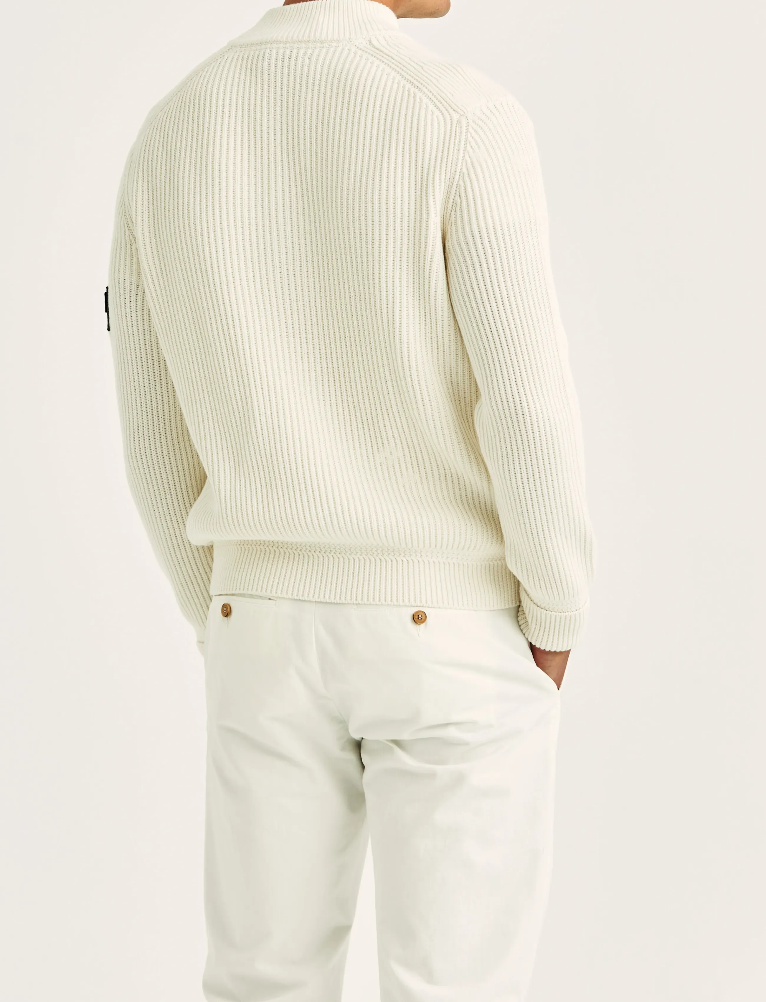 Morris - Brenton Zip Cardigan - lukuga džemprid - off white - 5
