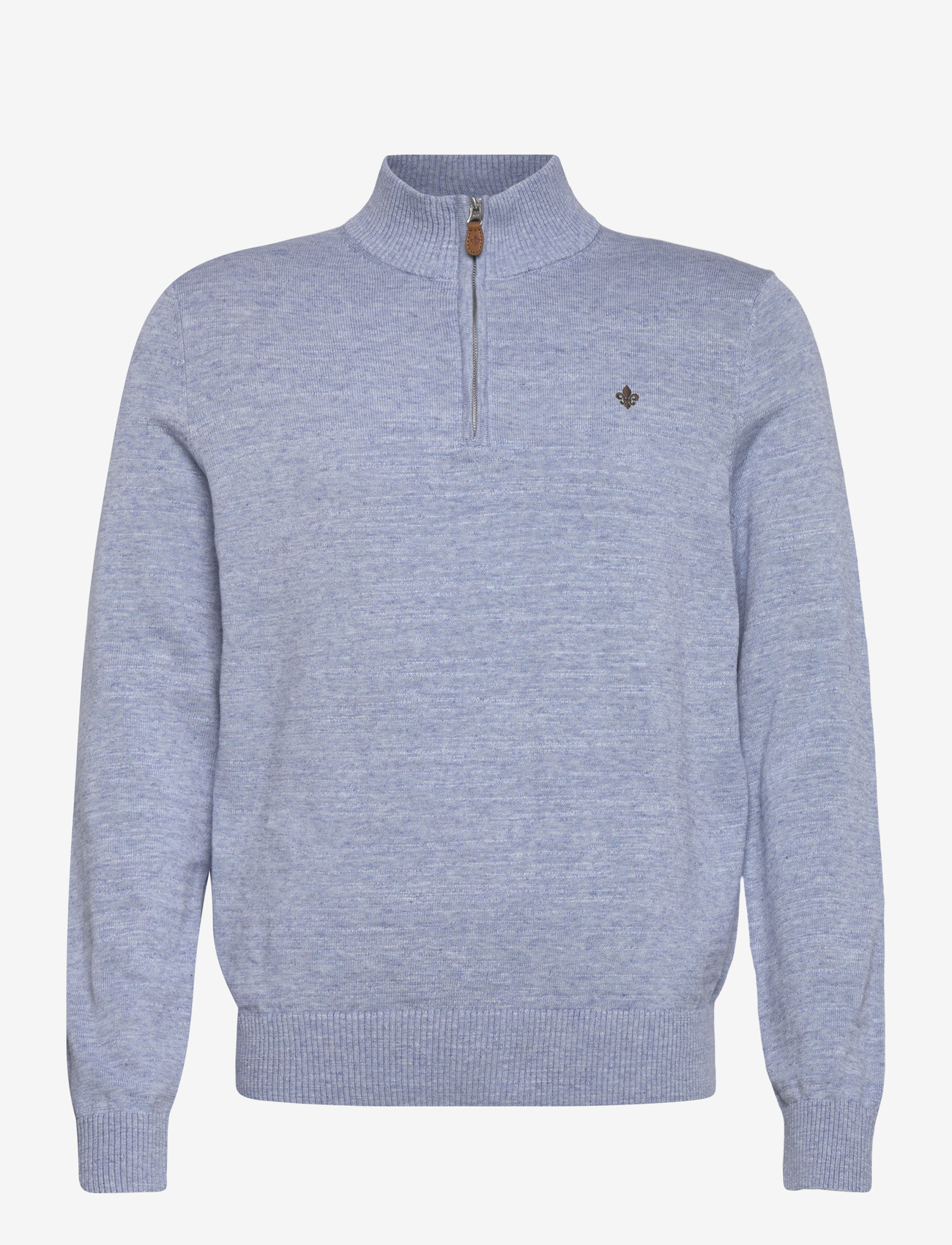 Morris - Randall Half Zip - pullover mit halbem reißverschluss - light blue - 1