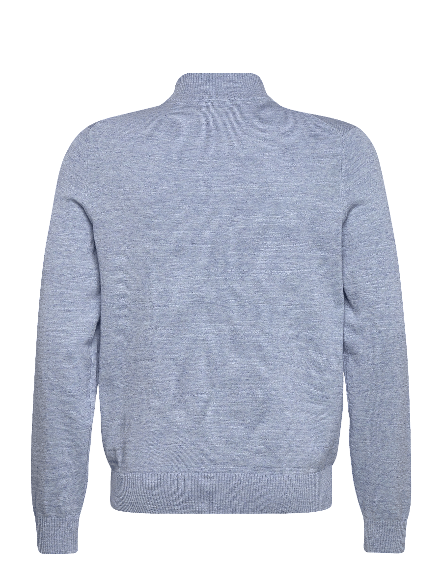 Morris - Randall Half Zip - pullover mit halbem reißverschluss - light blue - 2
