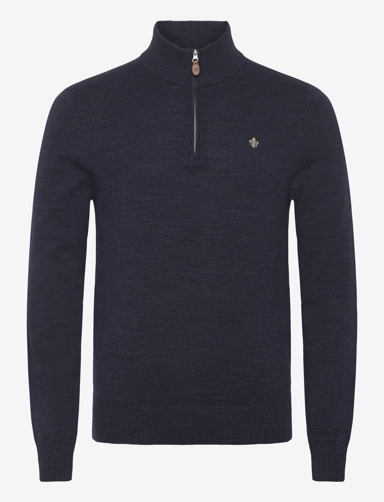 Morris - Randall Half Zip - half zip jumpers - navy - 1