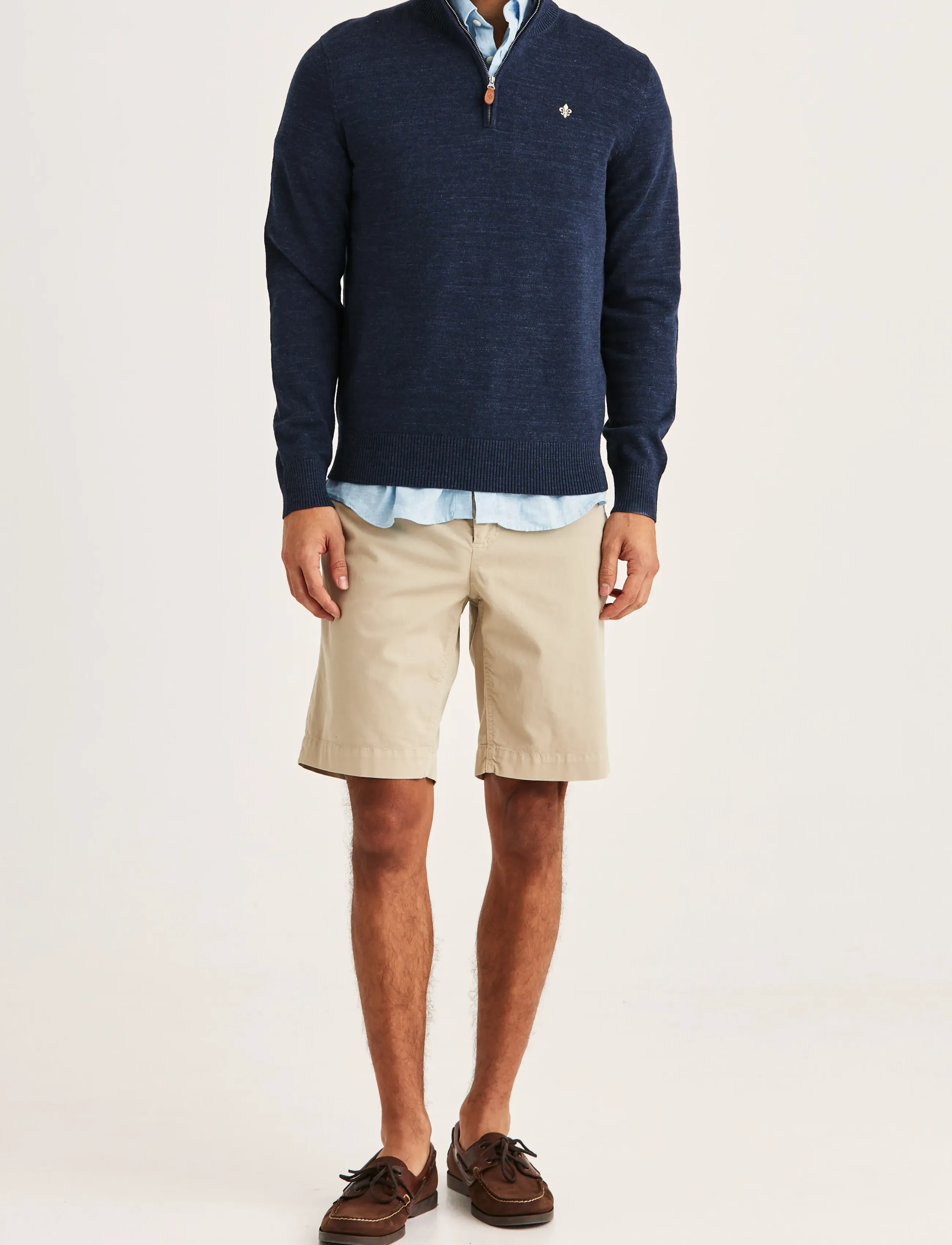 Morris - Randall Half Zip - džemperiai su trumpu užtrauktuku - navy - 3