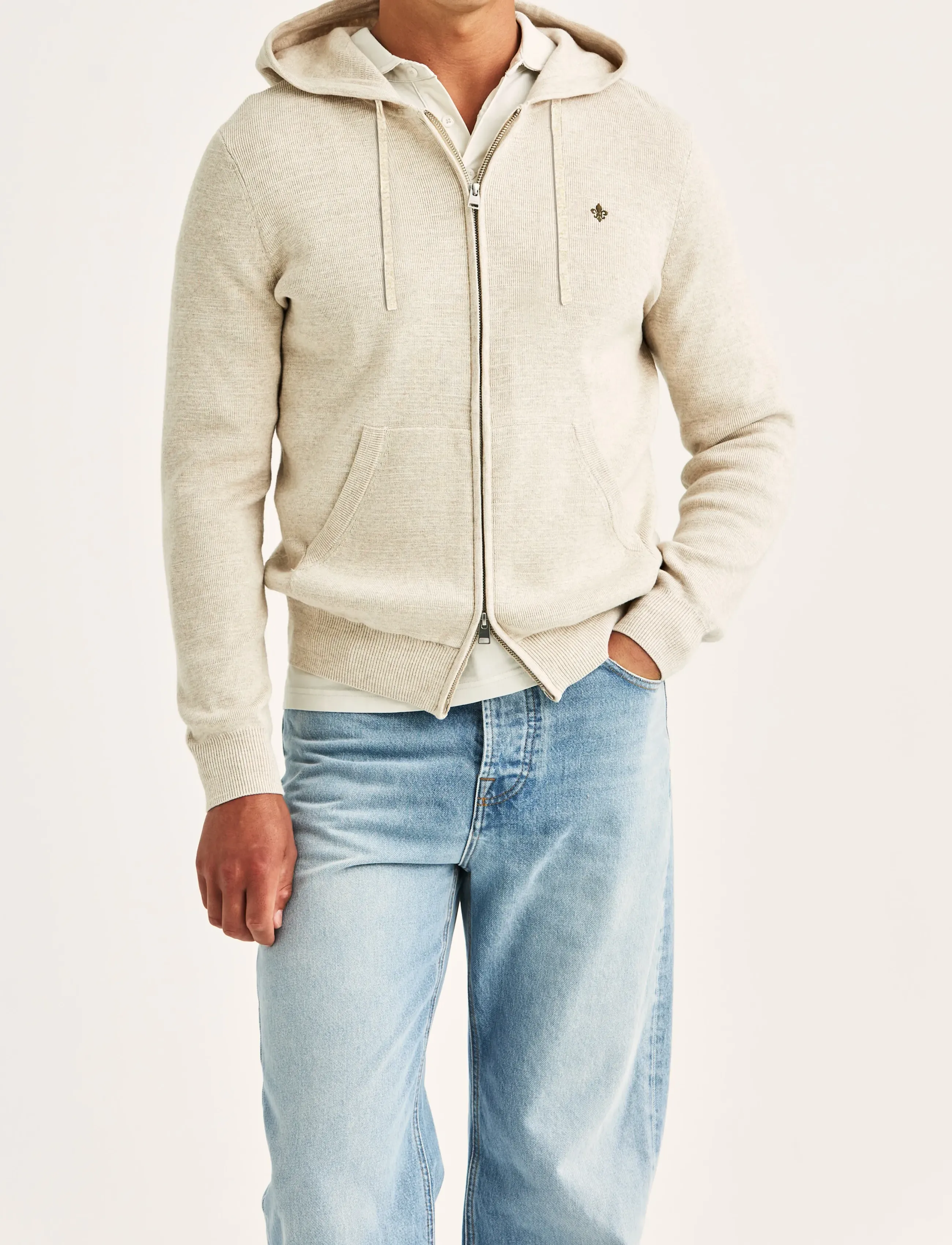 Morris Randall Hood - Hættetrøjer - KHAKI / beige