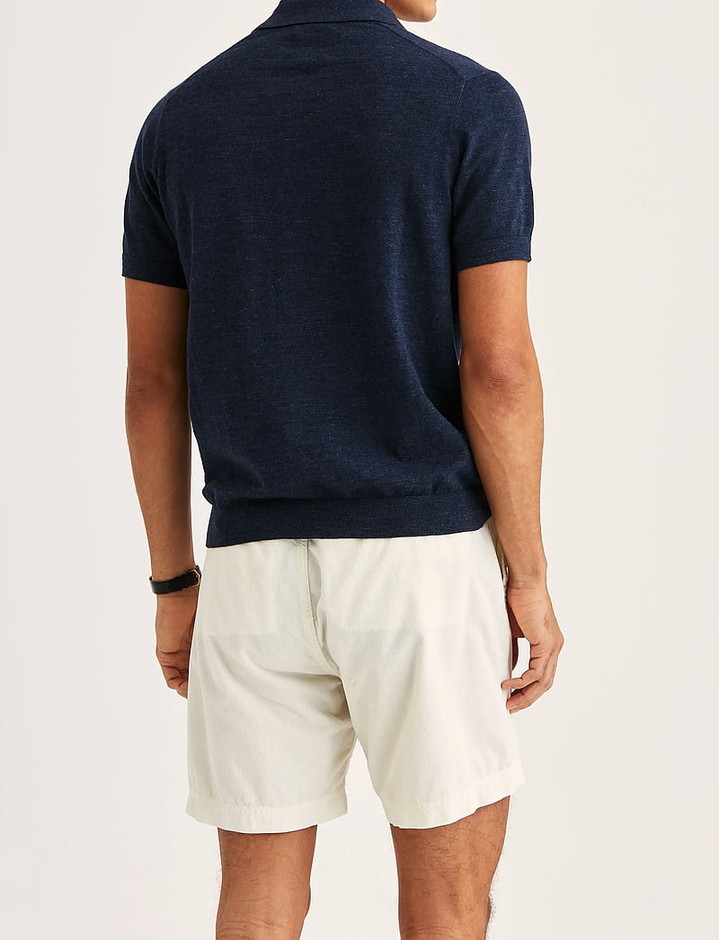 Morris - Randall Resort Polo - stickade pikéer - navy - 4
