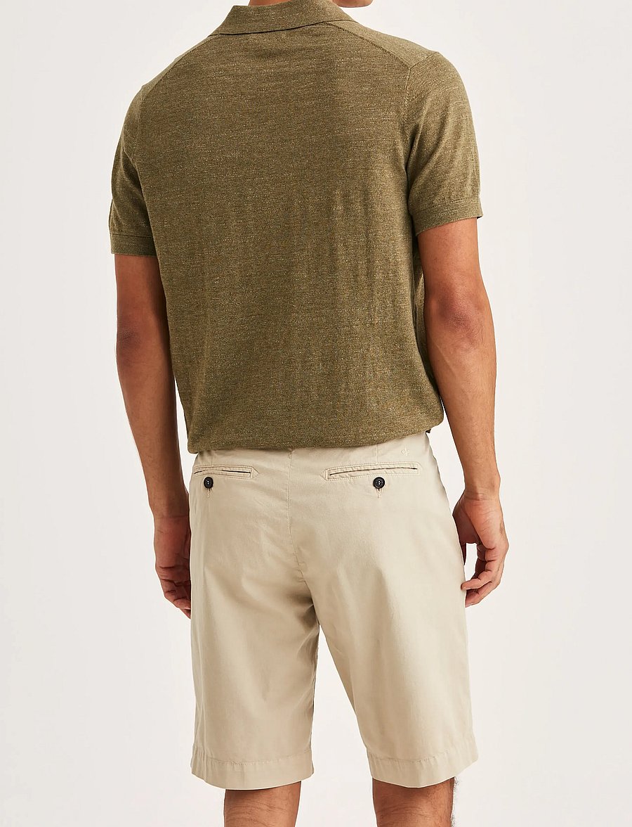 Morris - Randall Resort Polo - langärmlige strick-polohemden - olive - 4