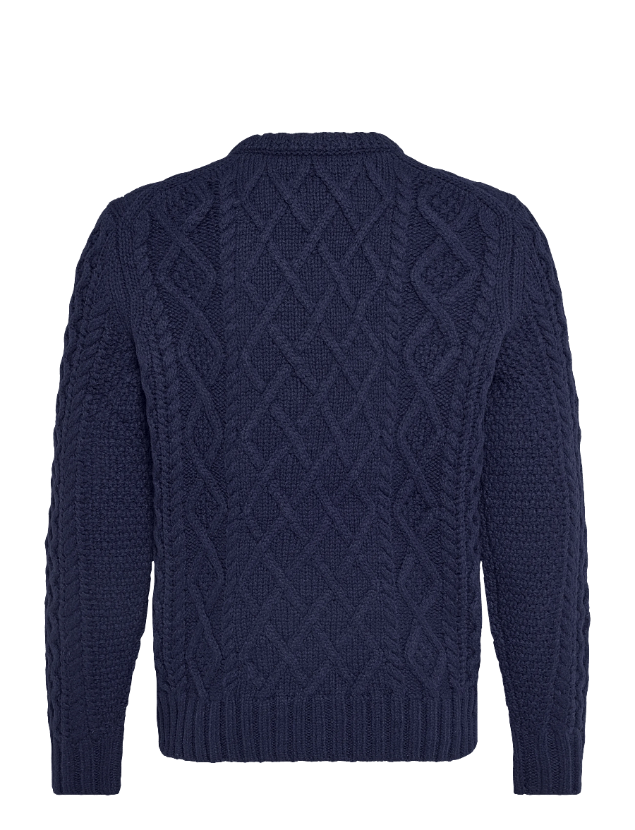 Morris - Ramsey Cable Oneck - rundhals - navy - 2