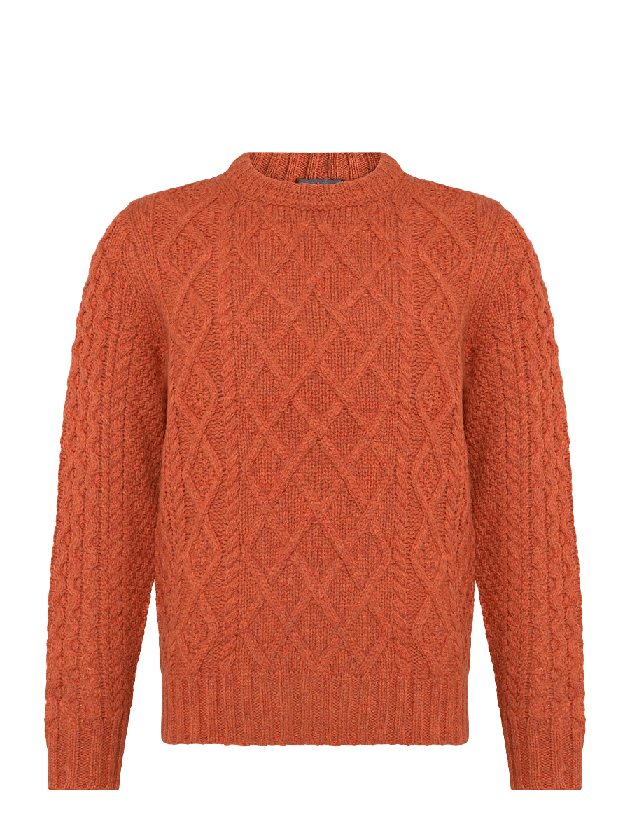 Morris - Ramsey Cable Oneck - Ümmarguse kaelusega kudumid - orange - 1
