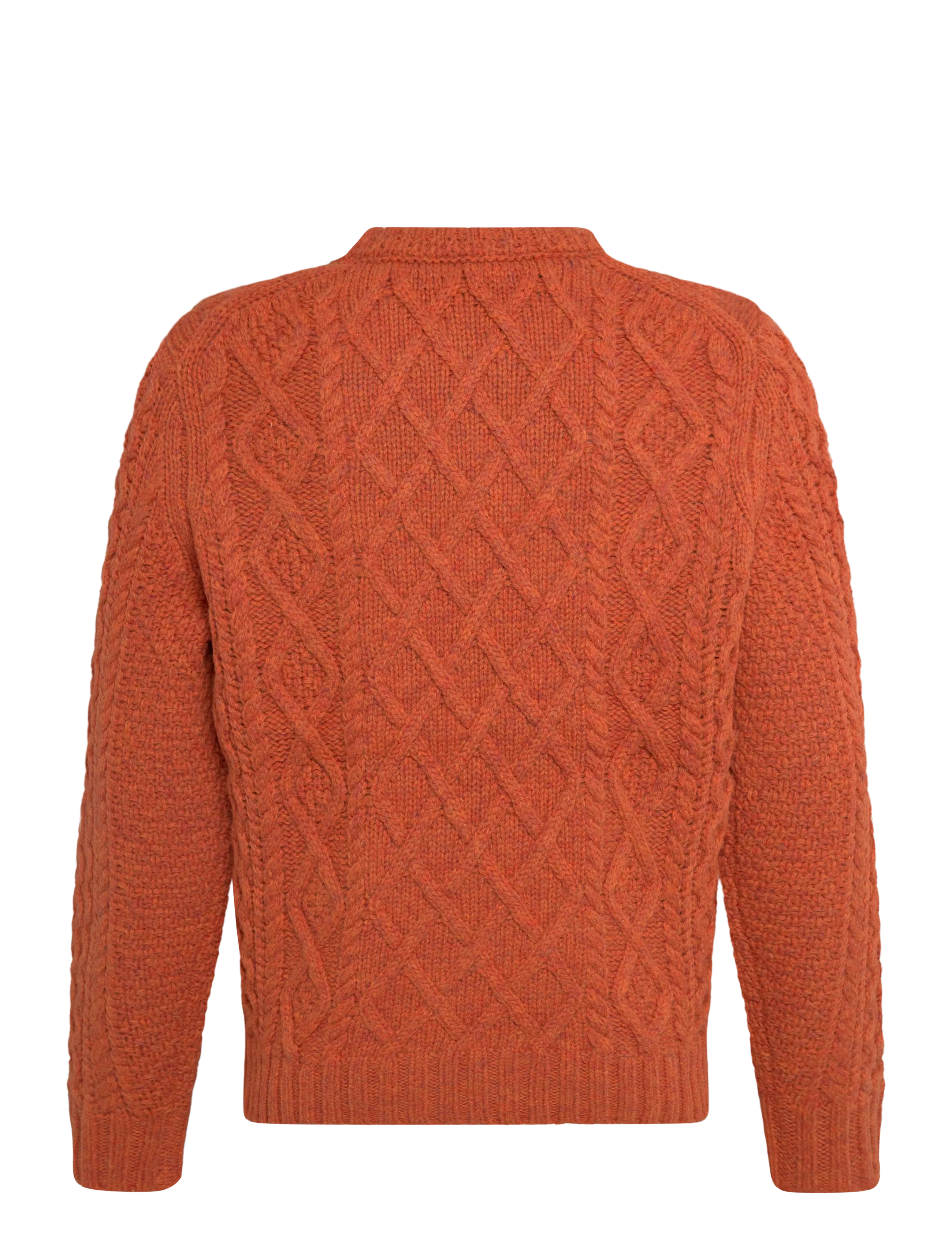 Morris - Ramsey Cable Oneck - Ümmarguse kaelusega kudumid - orange - 2