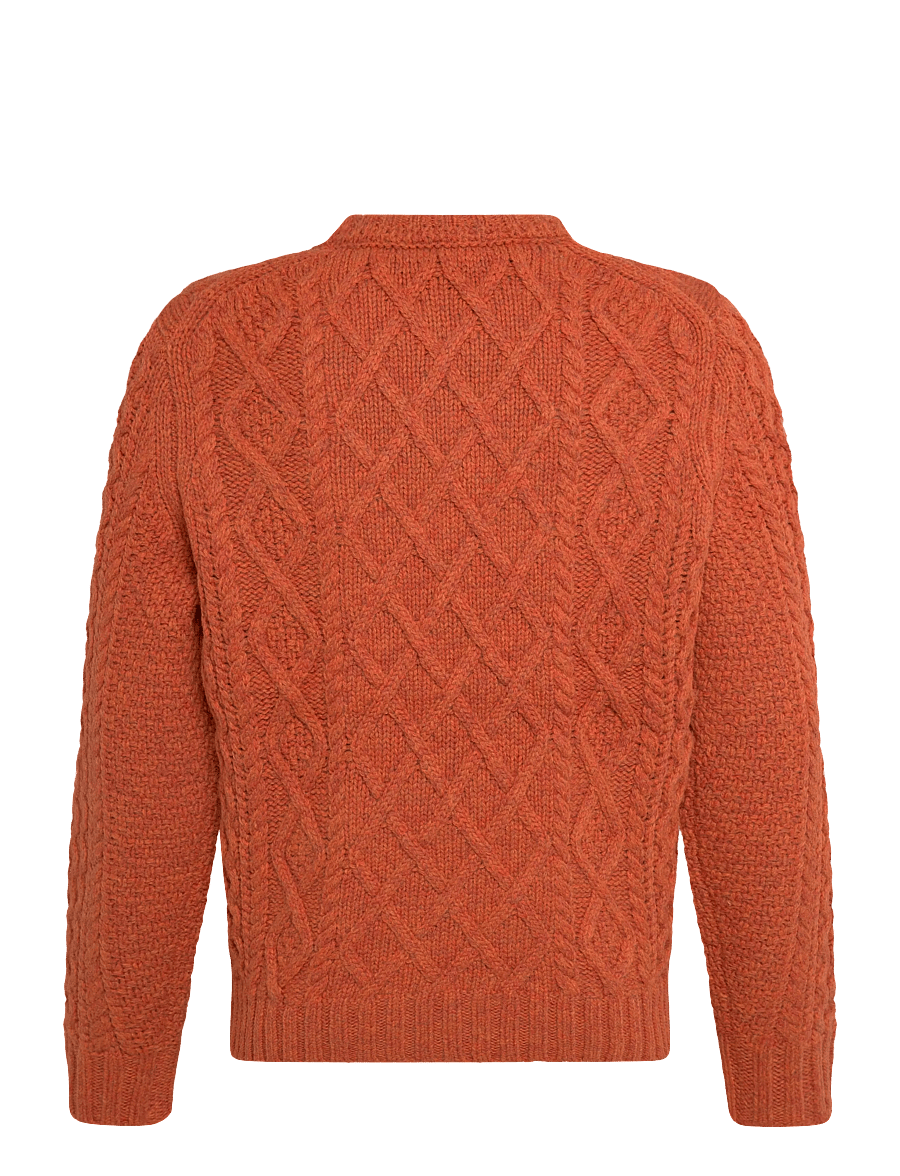 Morris - Ramsey Cable Oneck - Ümmarguse kaelusega kudumid - orange - 2