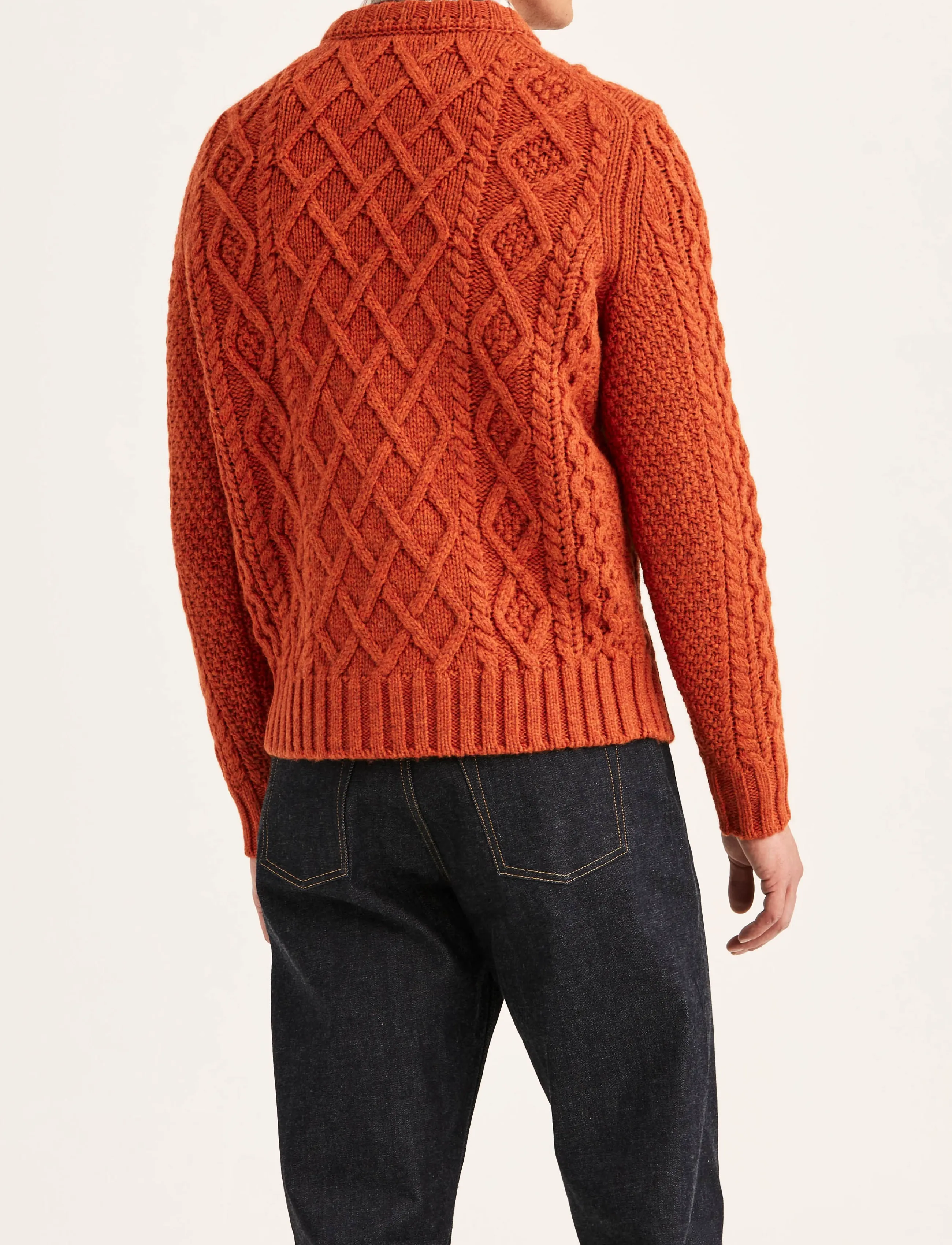 Morris - Ramsey Cable Oneck - Ümmarguse kaelusega kudumid - orange - 3