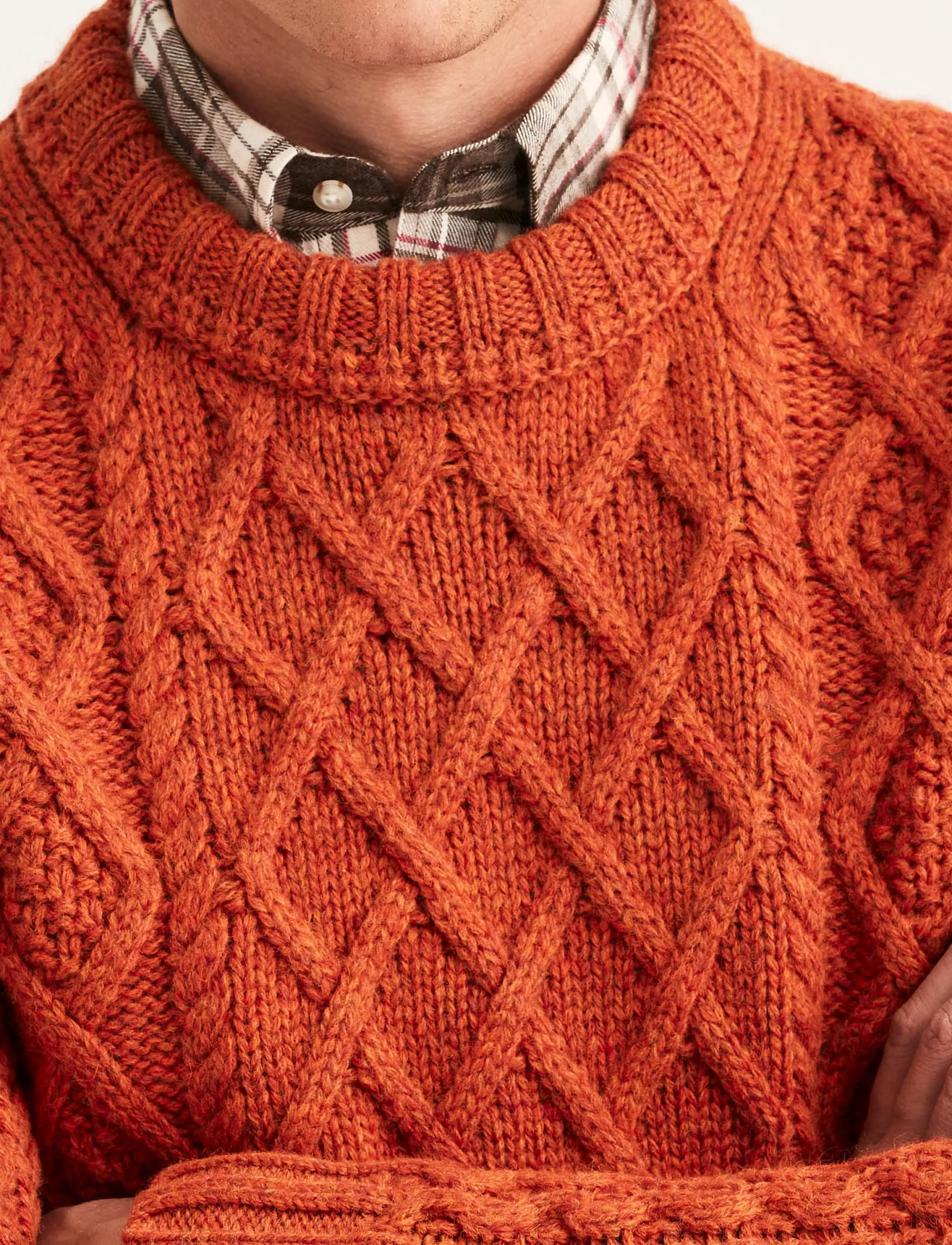 Morris - Ramsey Cable Oneck - Ümmarguse kaelusega kudumid - orange - 4