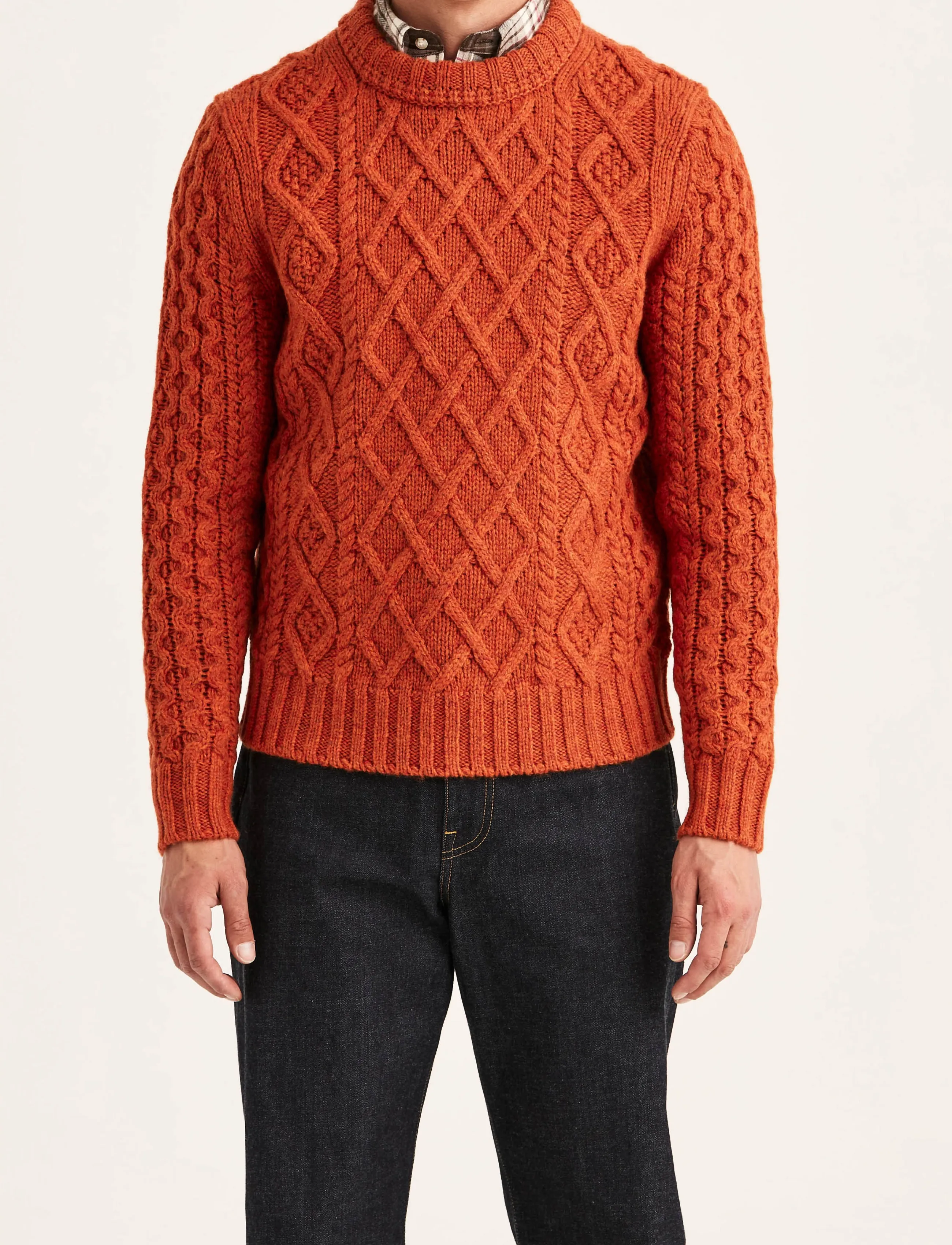 Morris - Ramsey Cable Oneck - Ümmarguse kaelusega kudumid - orange - 5
