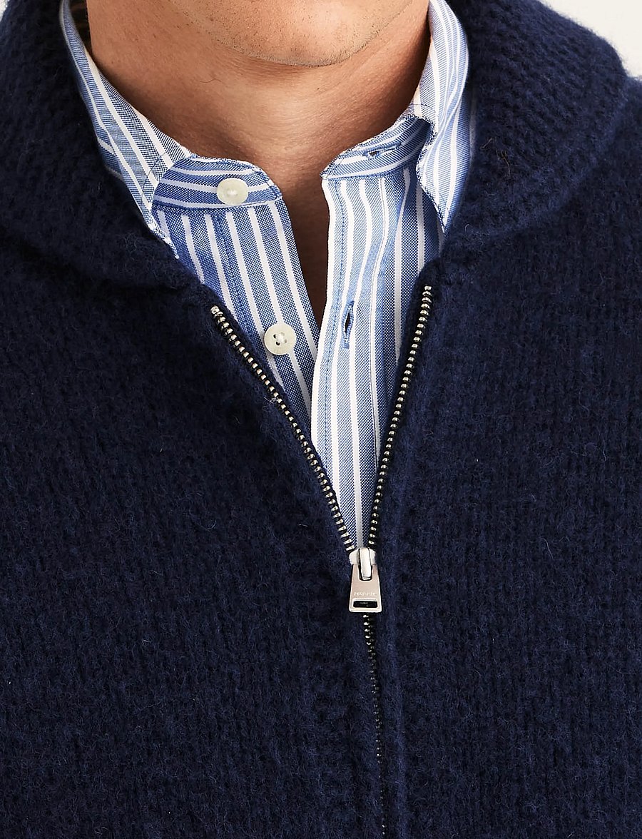 Morris - Boyd Zip Cardigan - kardiganid - navy - 5