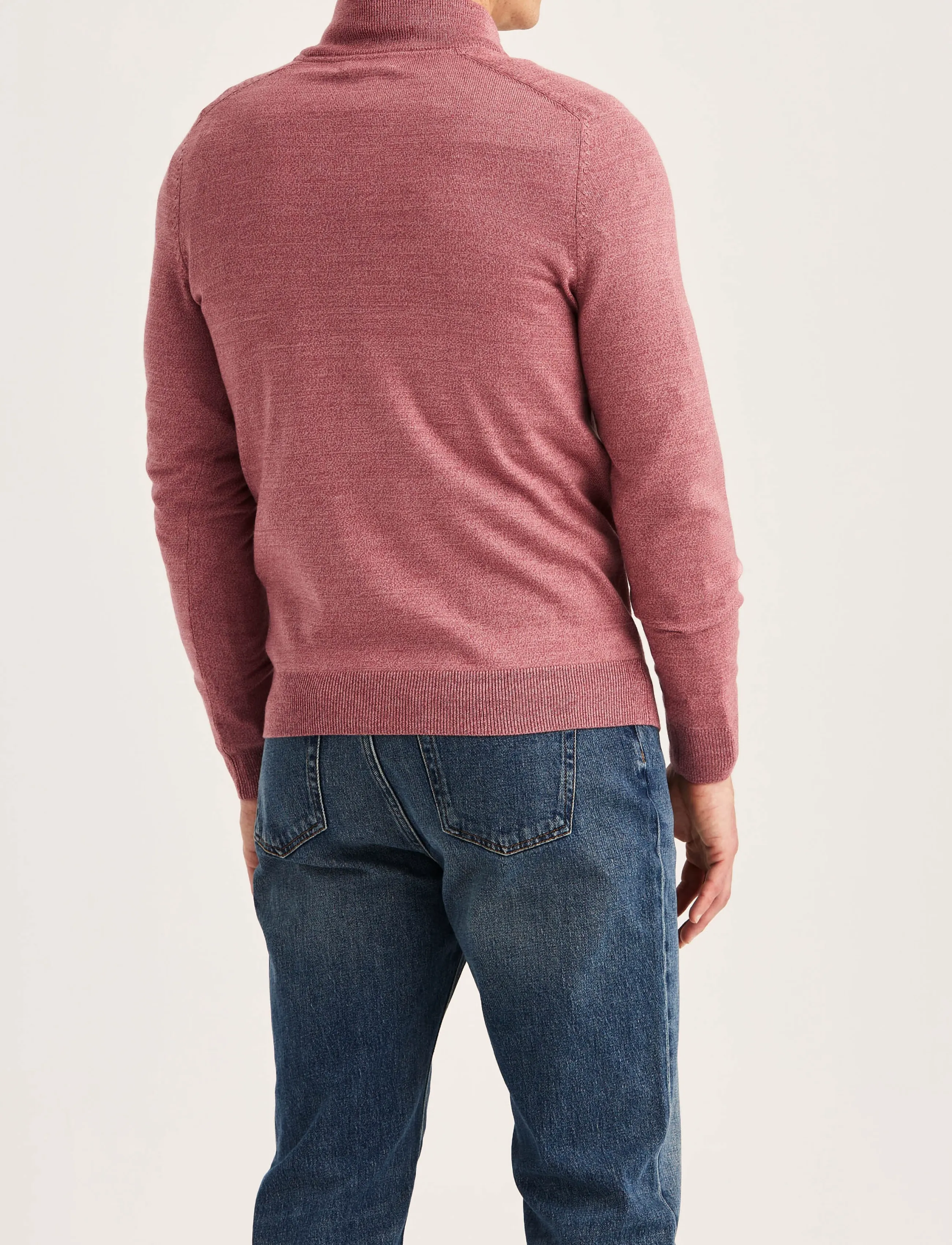 Morris Merino John Zip stickade tröjor herr – bild 4