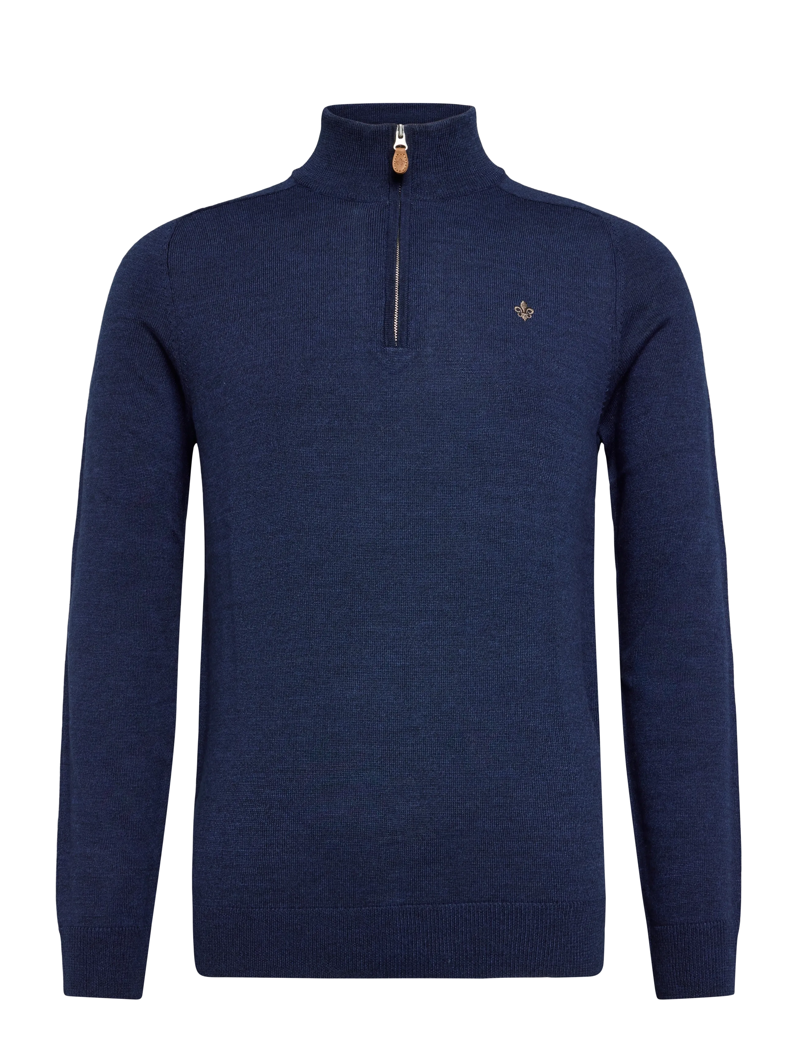 Morris - Merino John Zip - dark blue - 1