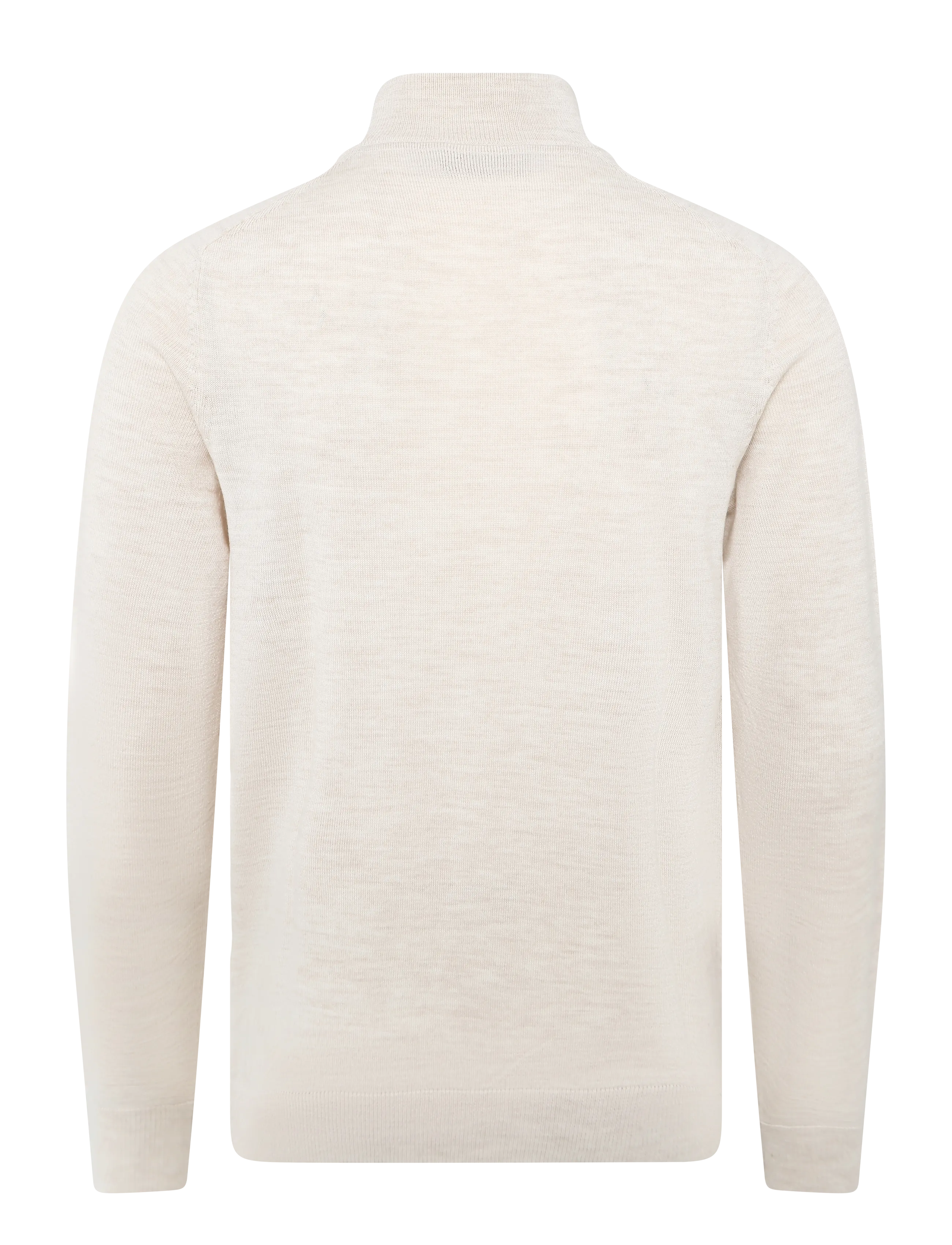 Morris - Merino John Zip - pullover mit halbem reißverschluss - off white - 2