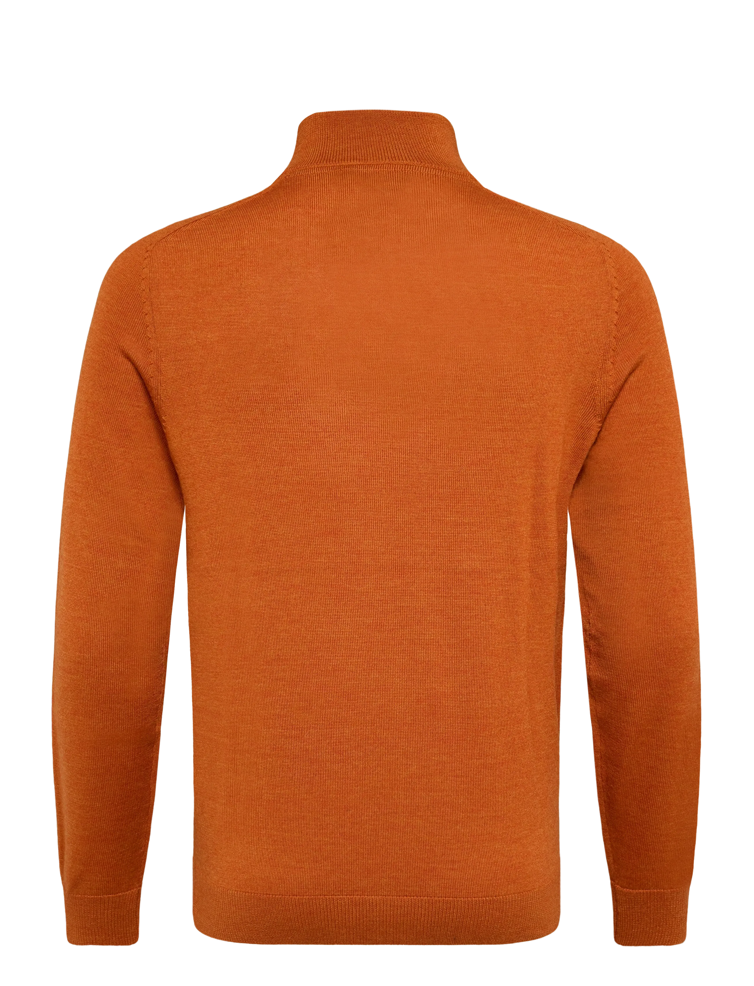 Morris - Merino John Zip - pullover mit halbem reißverschluss - orange - 2