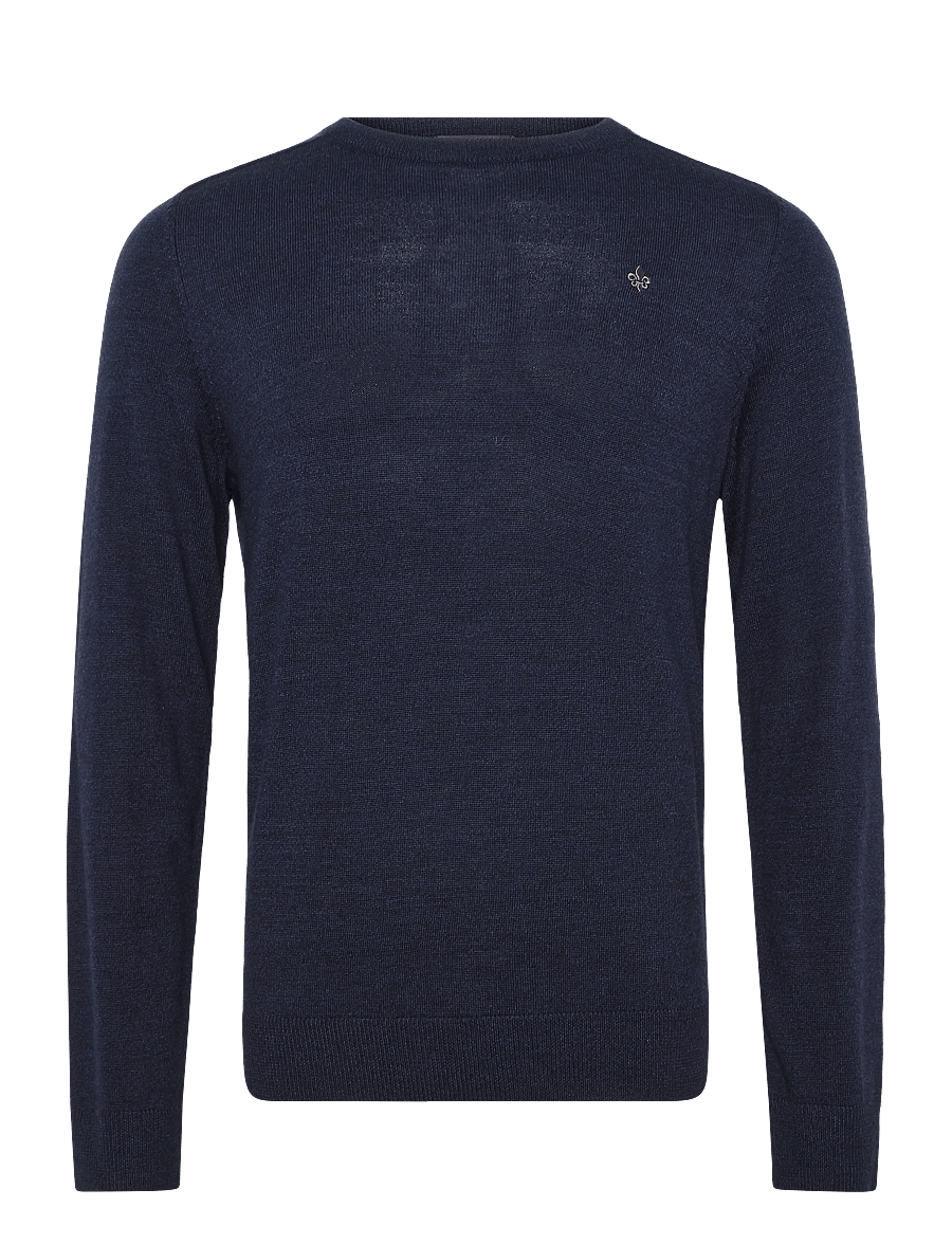 Morris - Merino Oneck - rundhals - blue - 1
