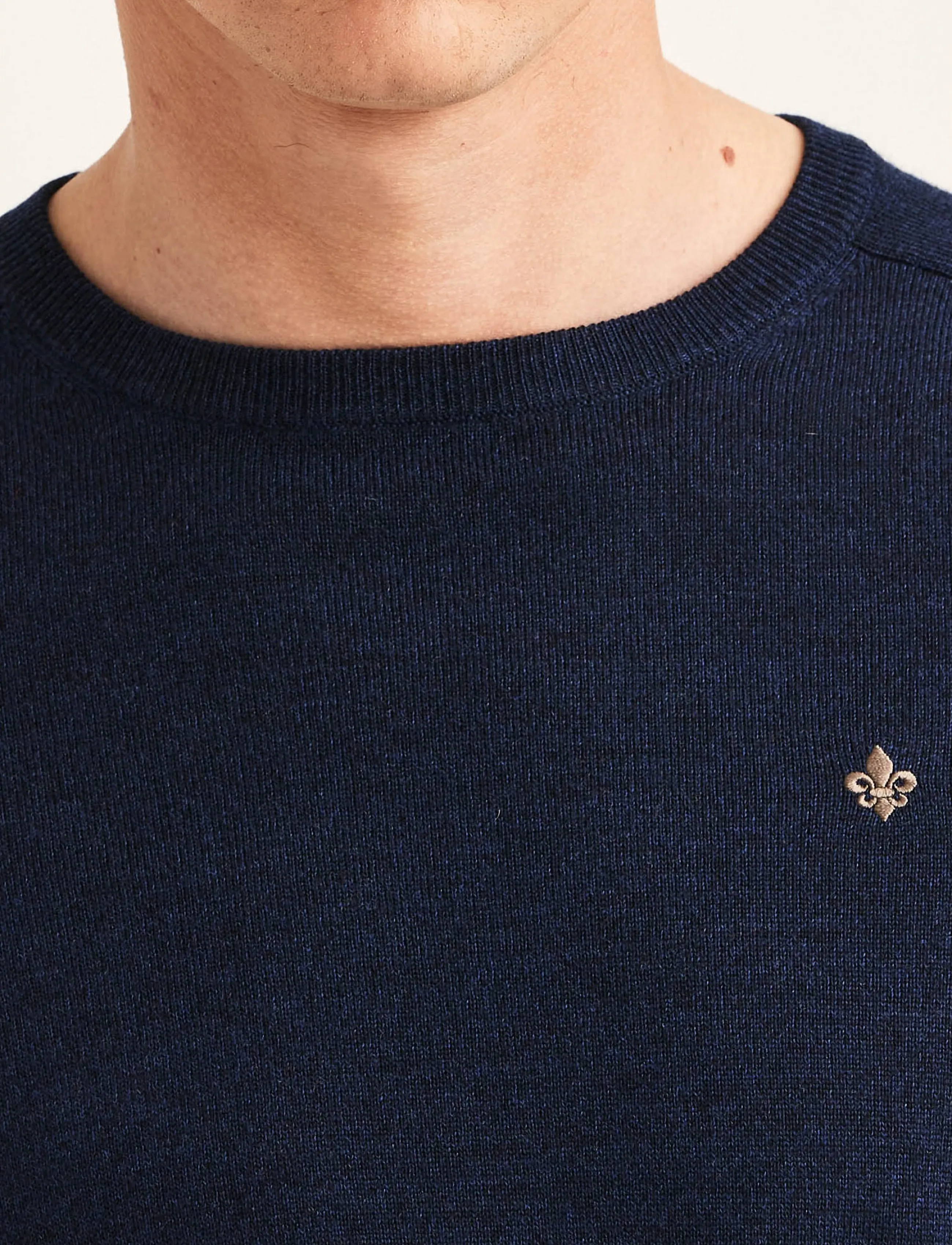 Morris - Merino Oneck - rundhals - blue - 3