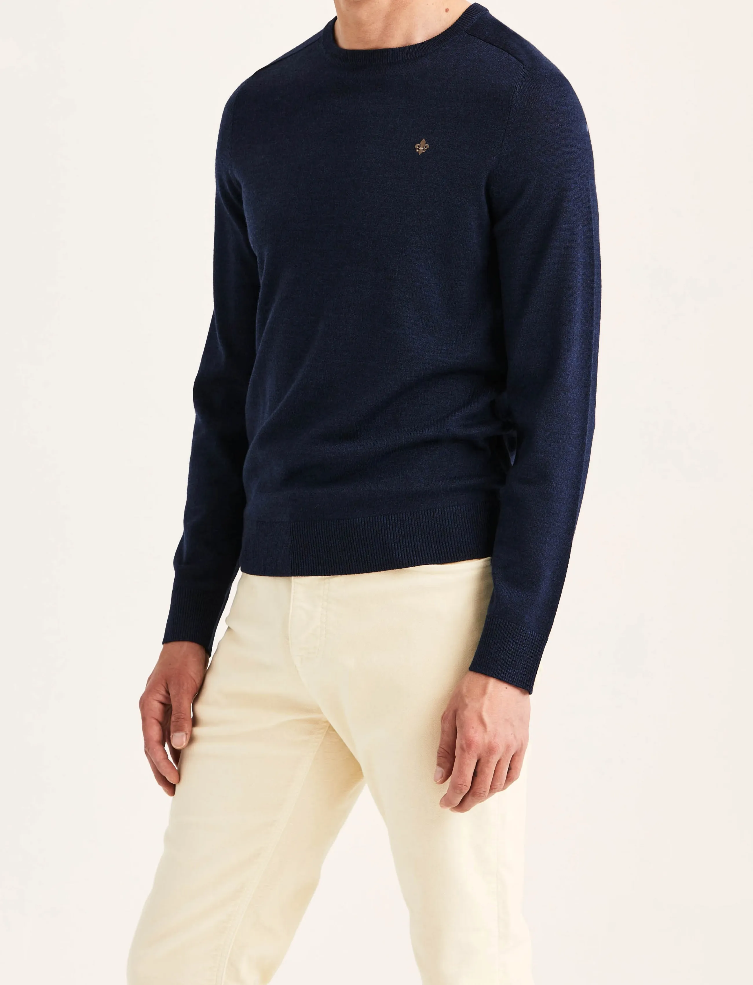 Morris - Merino Oneck - rundhals - blue - 4