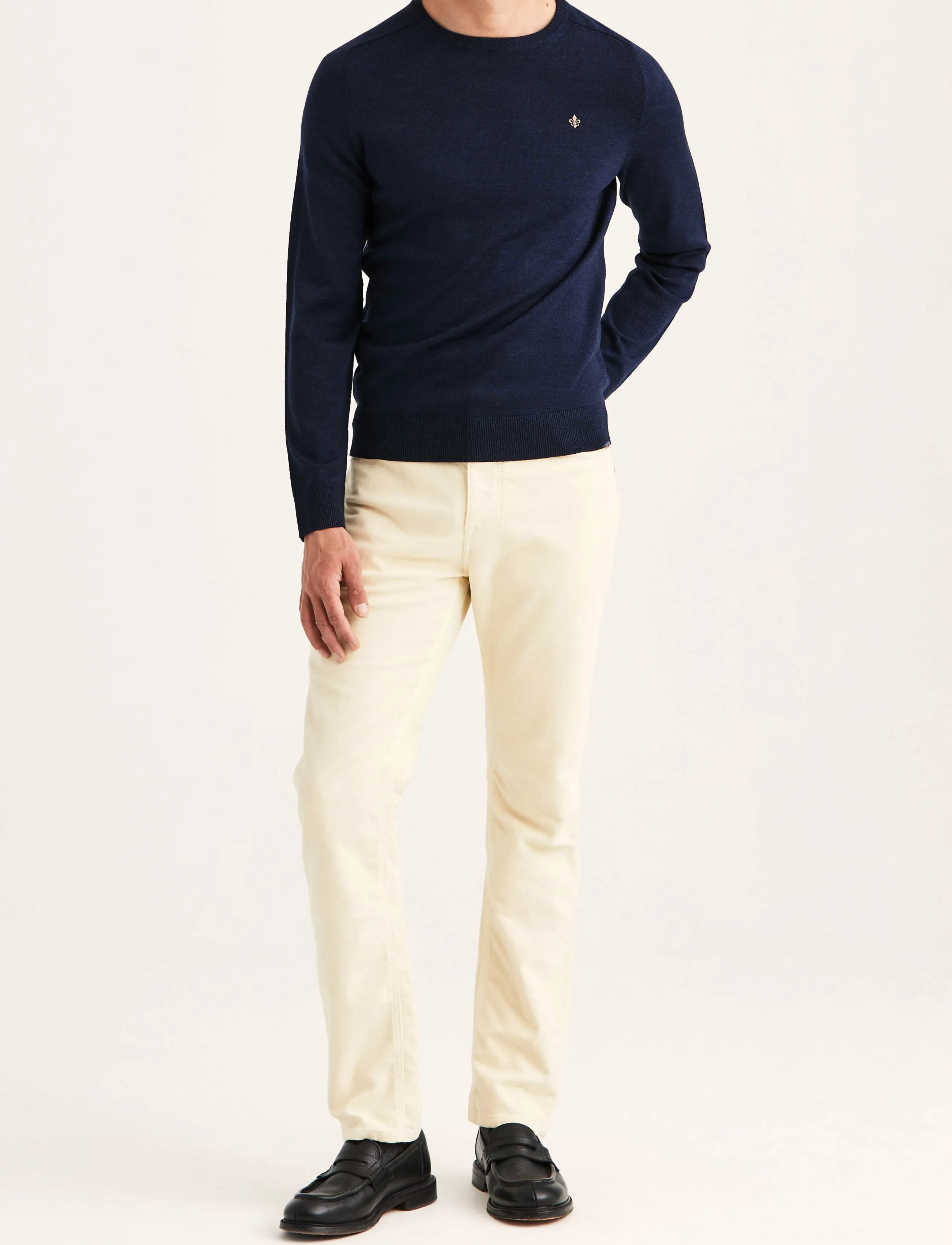 Morris - Merino Oneck - rundhals - blue - 5