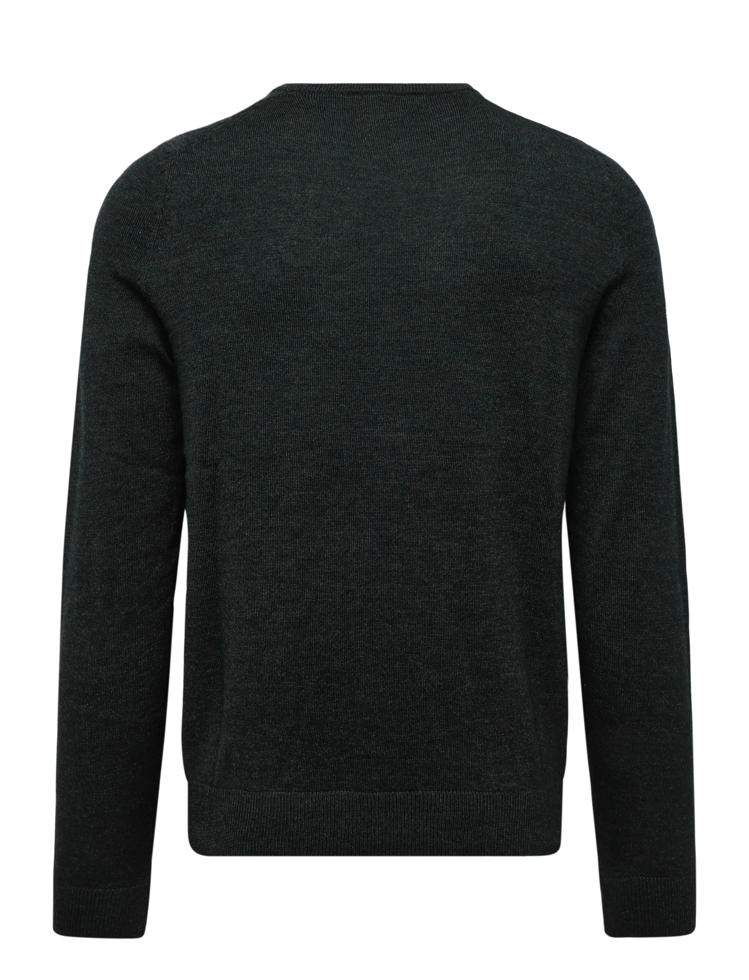 Morris - Merino Oneck - rundhals - dark olive - 2