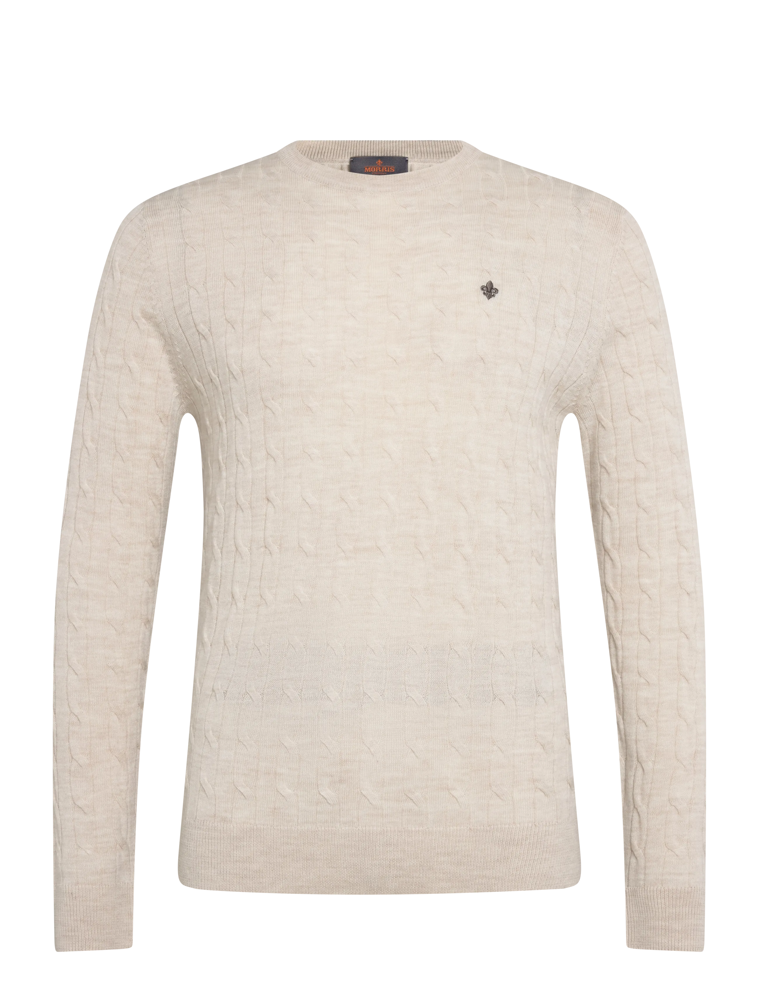 Morris Merino Cable Oneck - Kudumid - OFF WHITE / cream