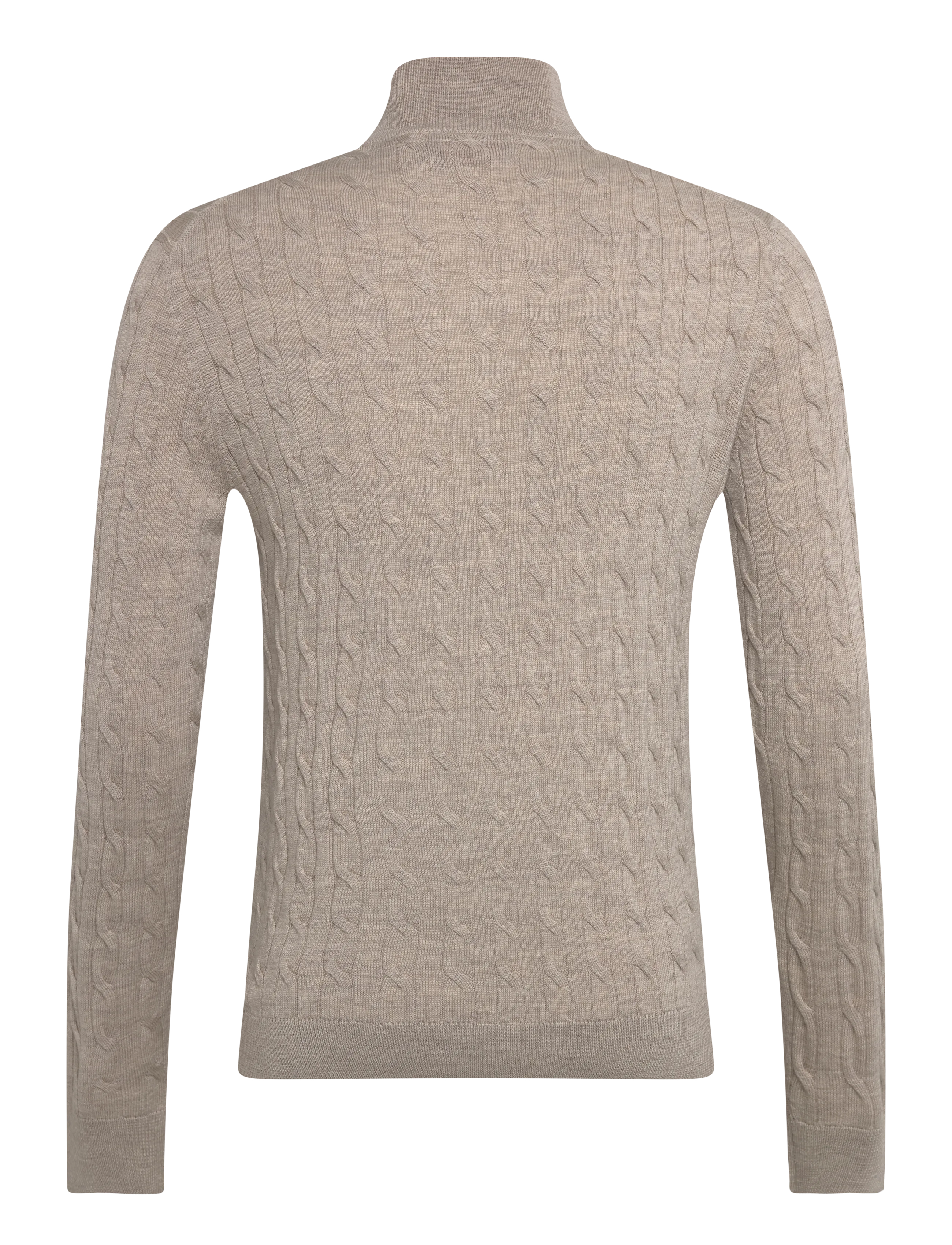 Morris Merino Cable John Zip stickade tröjor herr – bild 2