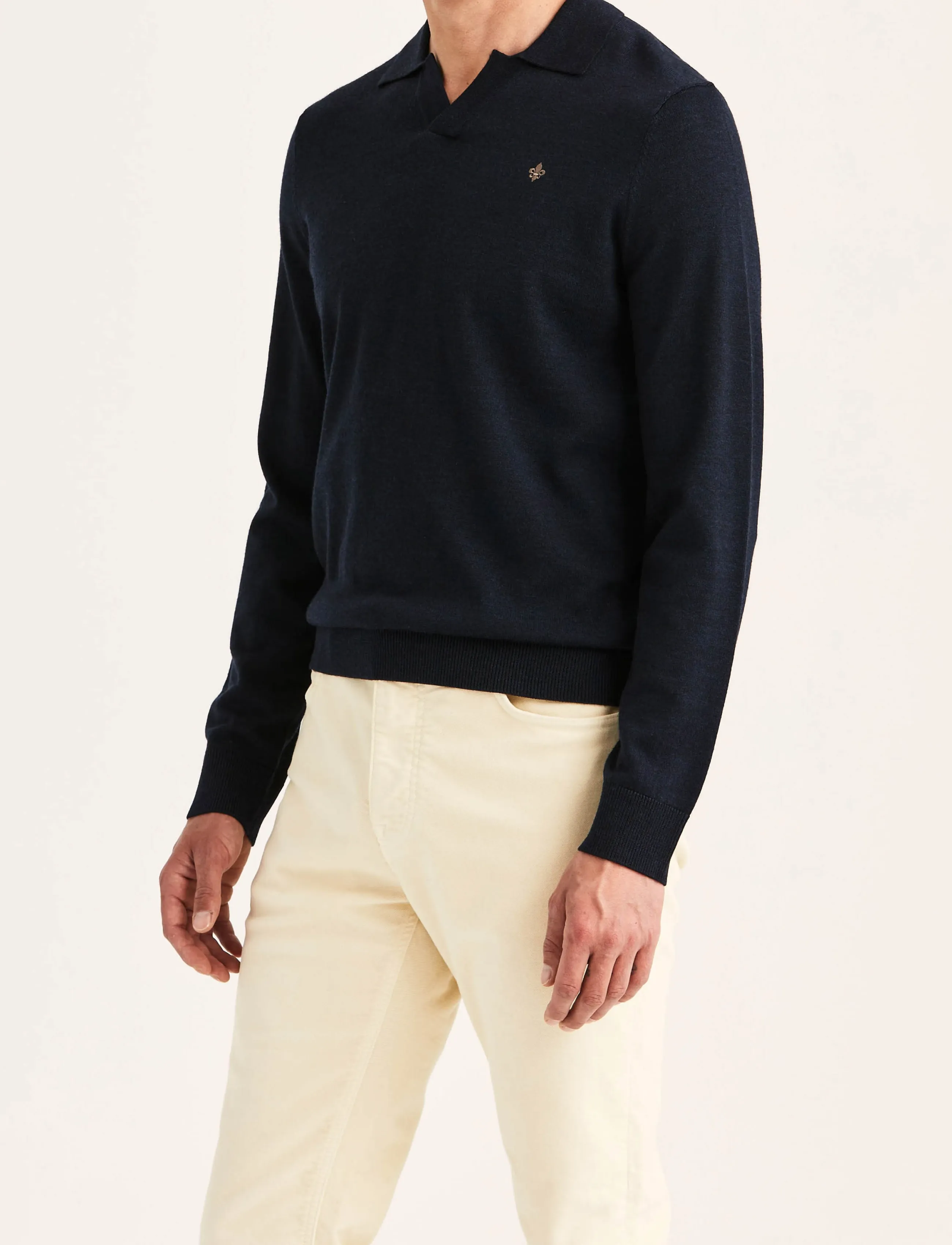 Morris Merino Resort Polo - Kudumid - NAVY / navy