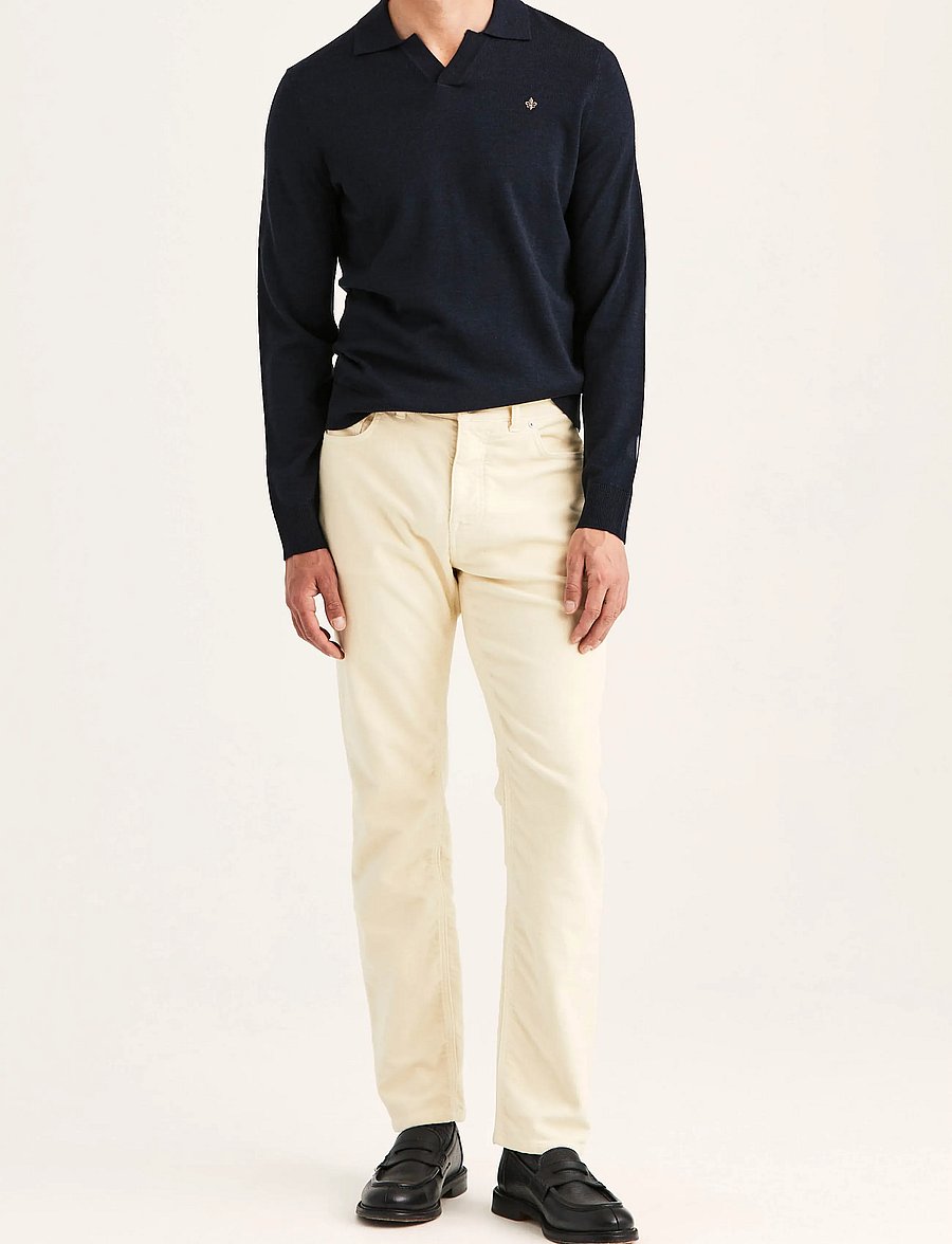 Morris - Merino Resort Polo - pikkade varrukatega kootud polod - navy - 3