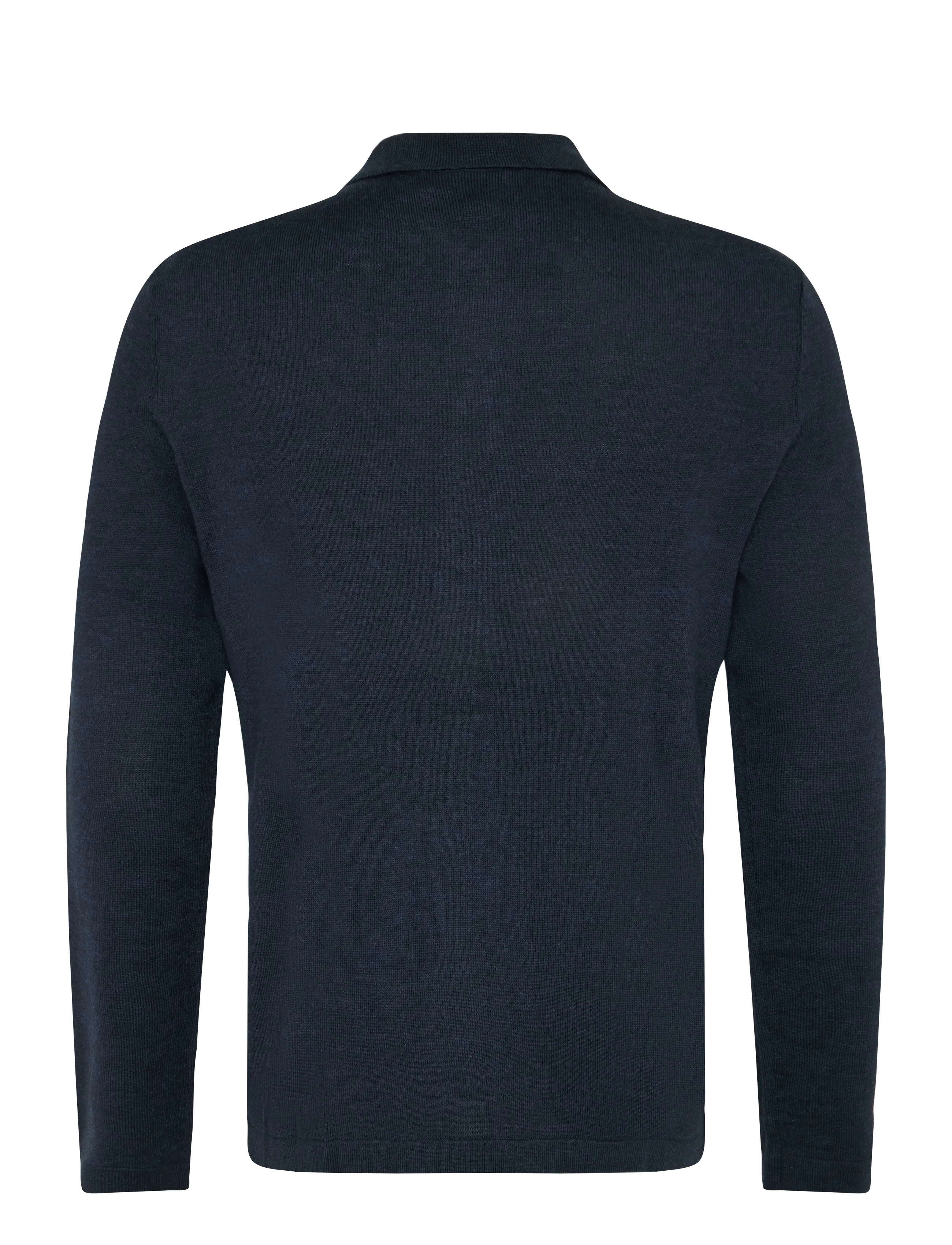 Morris - Merino Shirt Cardigan - cardigans - navy - 2