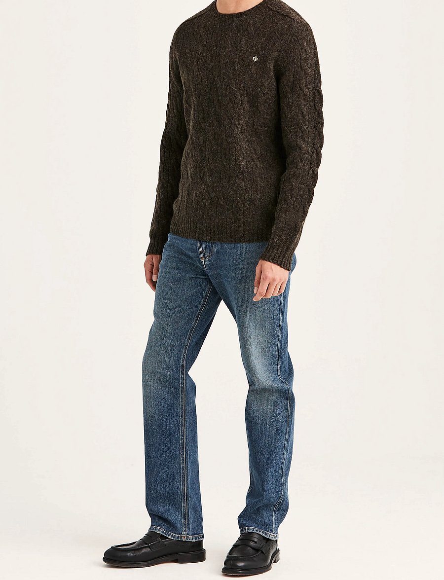 Morris - Archard Cable Sweater - Ümara kaelusega - brown - 3