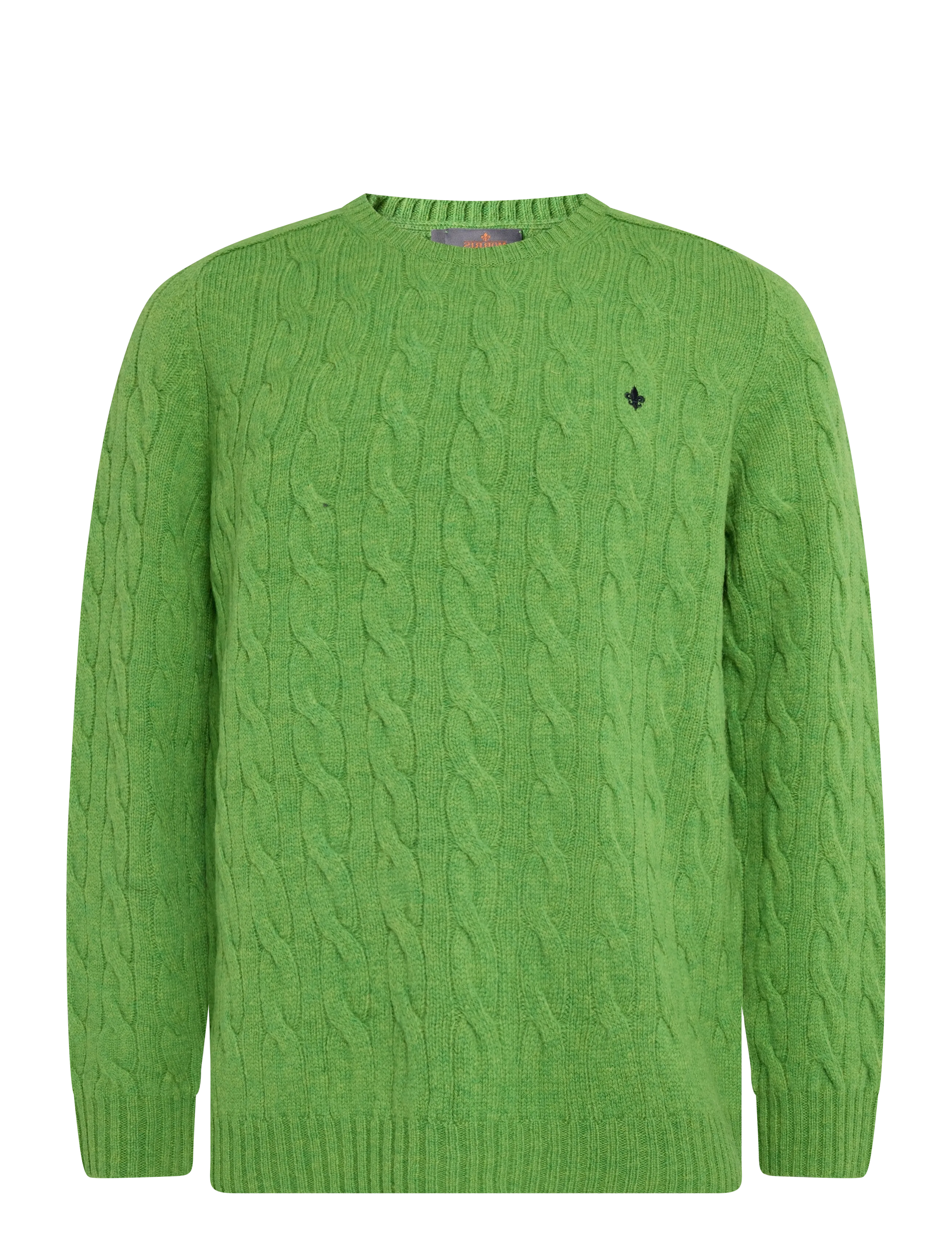 Morris Archard Cable Sweater - Riided - GREEN / green