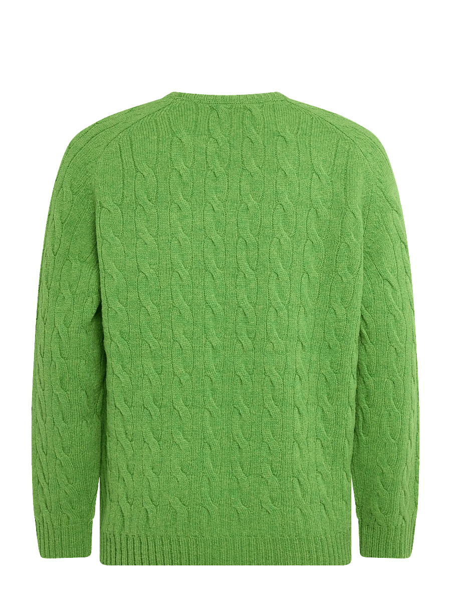 Morris - Archard Cable Sweater - Ümara kaelusega - green - 1