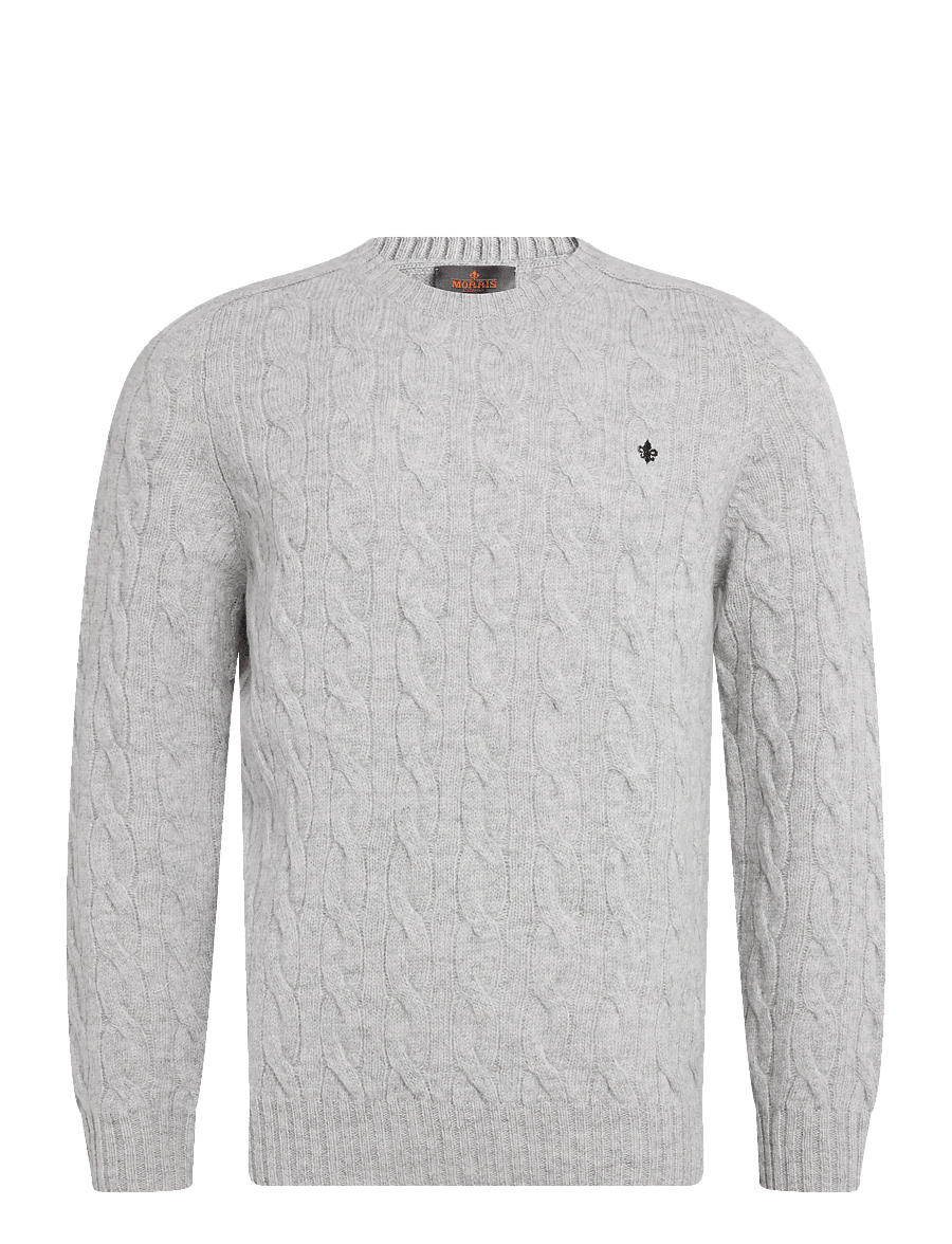 Morris - Archard Cable Sweater - rundhals - grey - 1