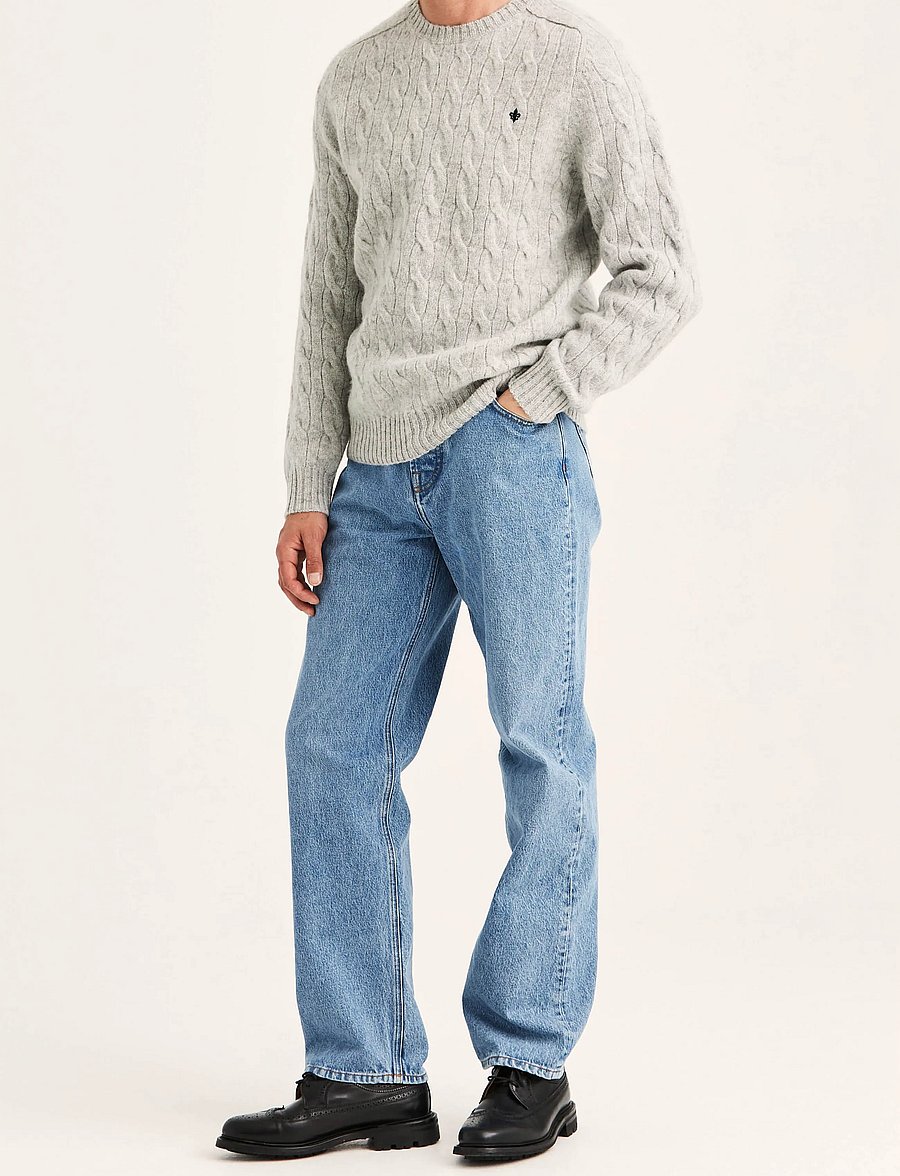 Morris - Archard Cable Sweater - rundhals - grey - 3