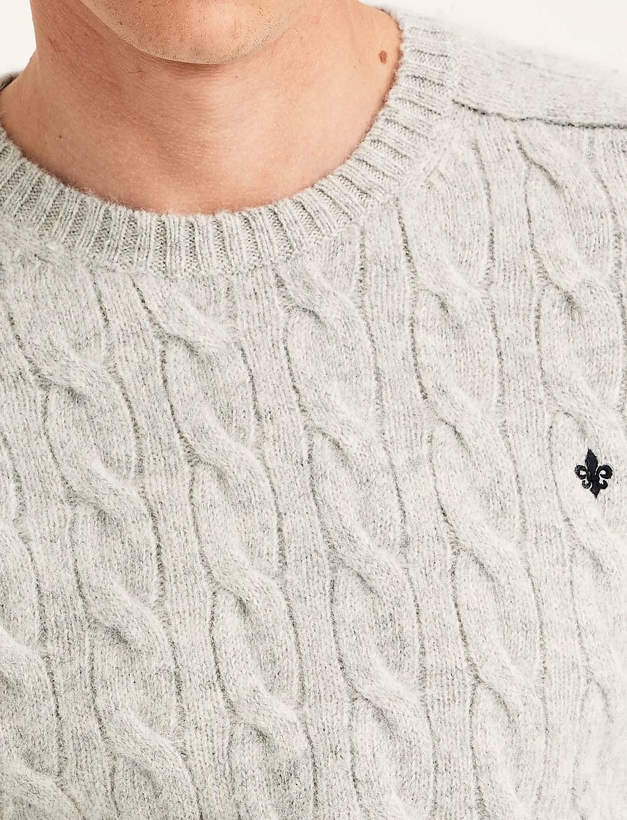 Morris - Archard Cable Sweater - rundhals - grey - 5