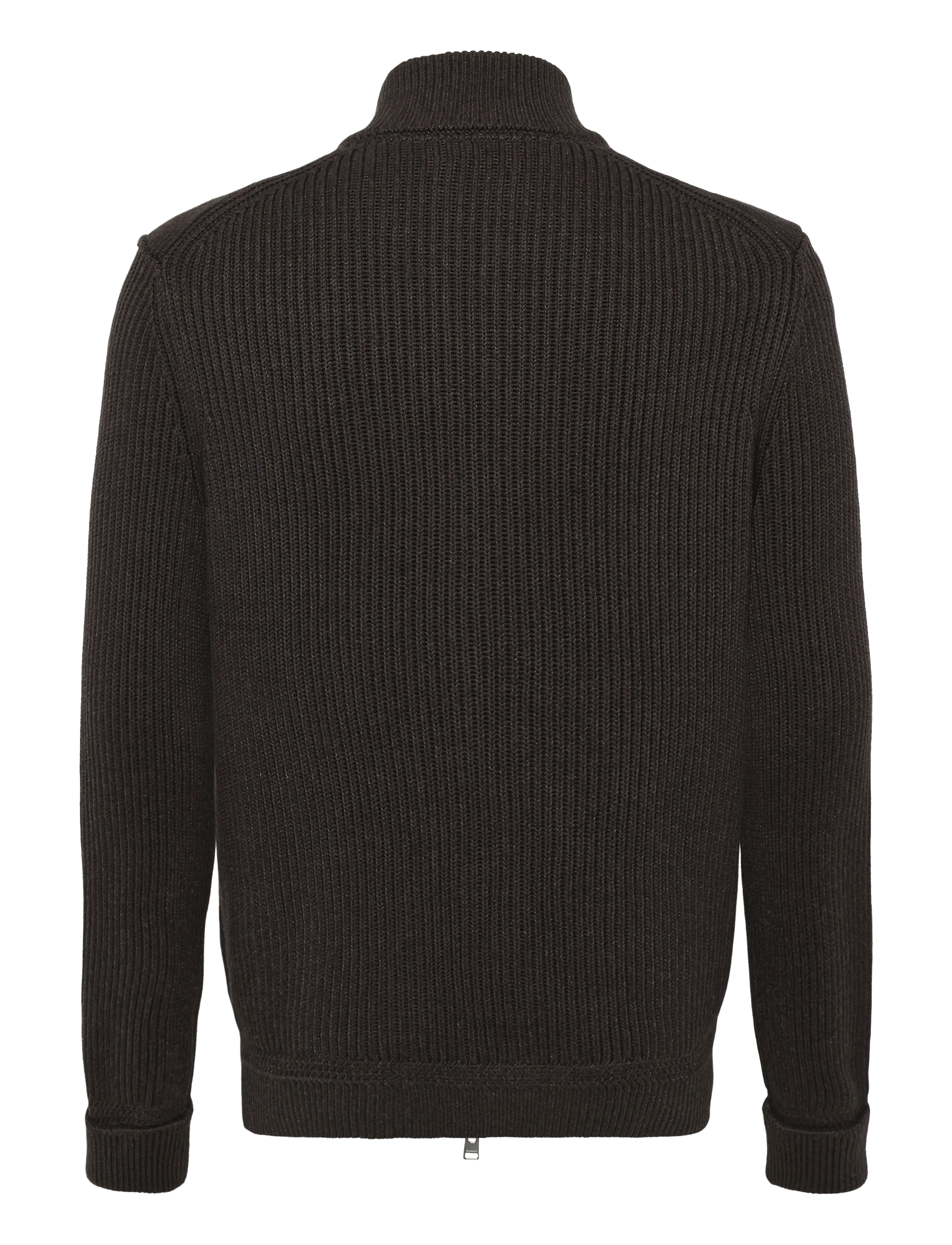 Morris - Duncan Zip Cardigan - strickjacken - brown - 2