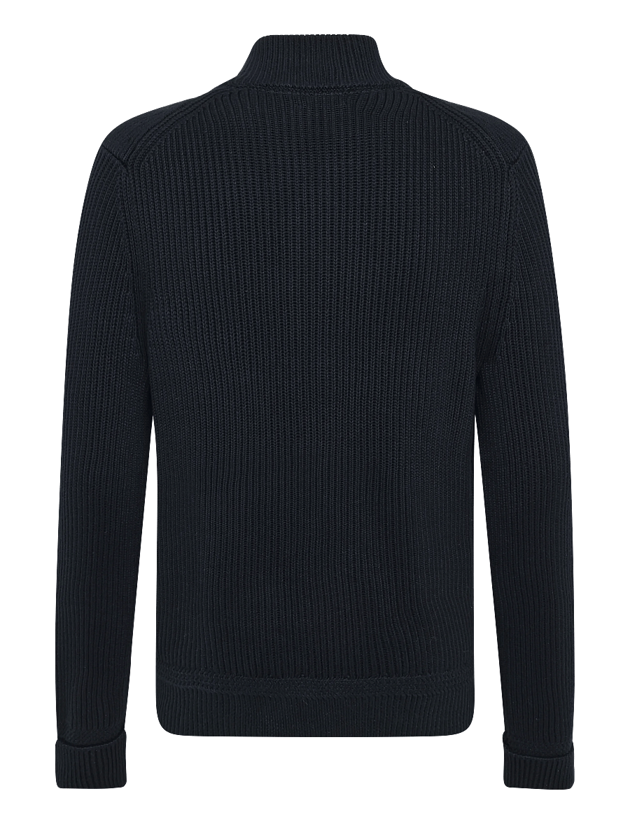 Morris - Duncan Zip Cardigan - strickjacken - old blue - 2