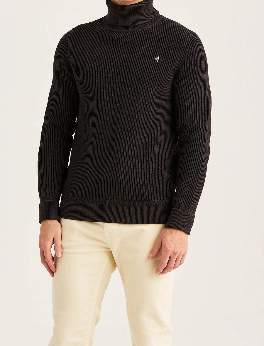 Morris - Wallace Roller Neck - turtlenecks - brown - 0