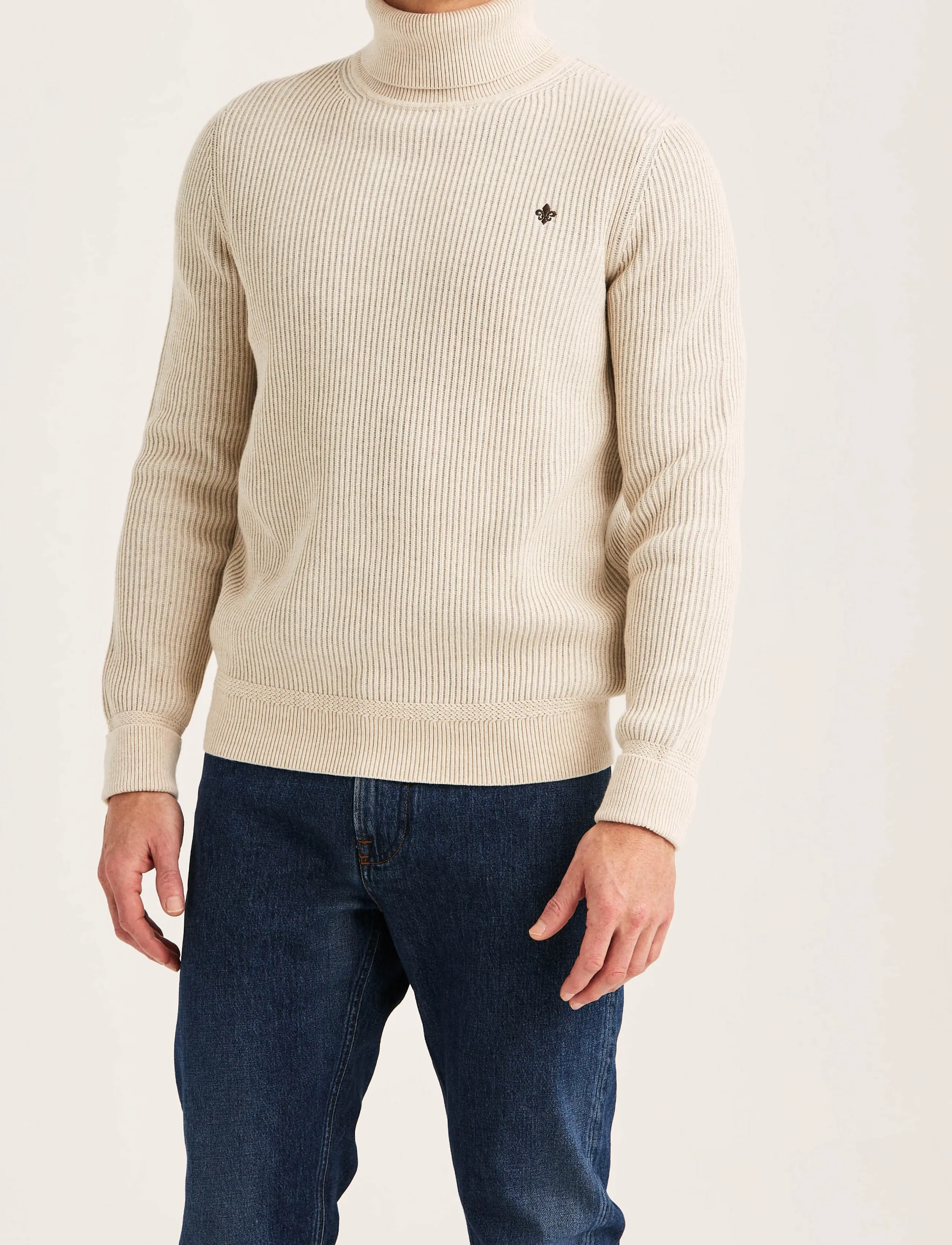Morris - Wallace  Roller Neck - polokrage - khaki - 0